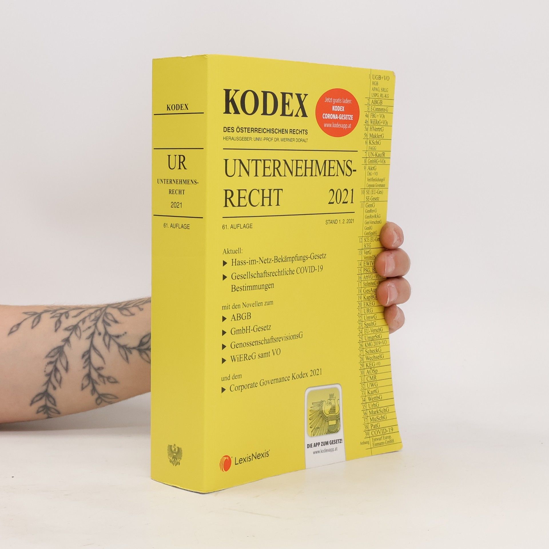 Werner Doralt KODEX Unternehmensrecht 2021 - 61. Auflage