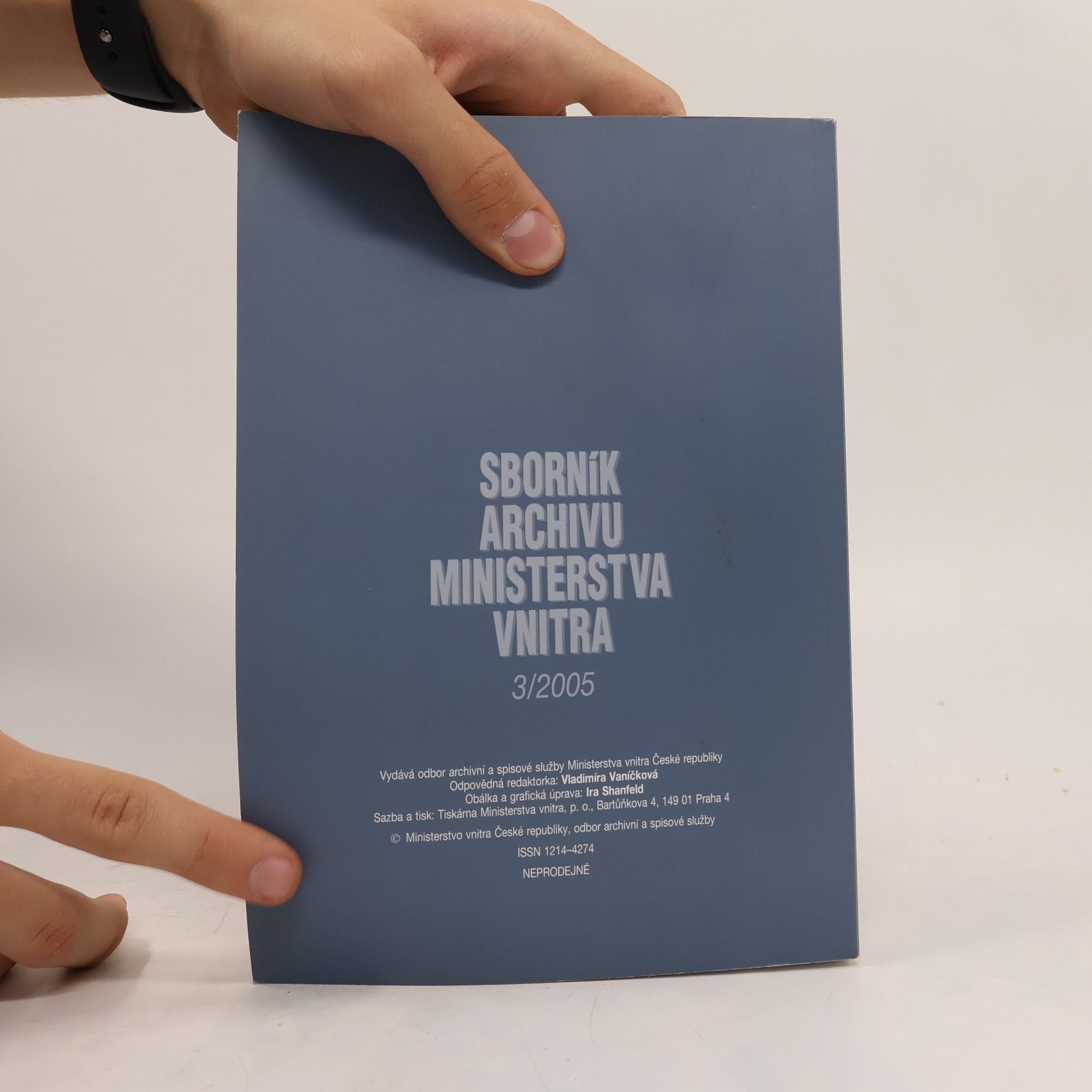 Autorenkollektiv Sborník archivu Ministerstva vnitra 3/2005