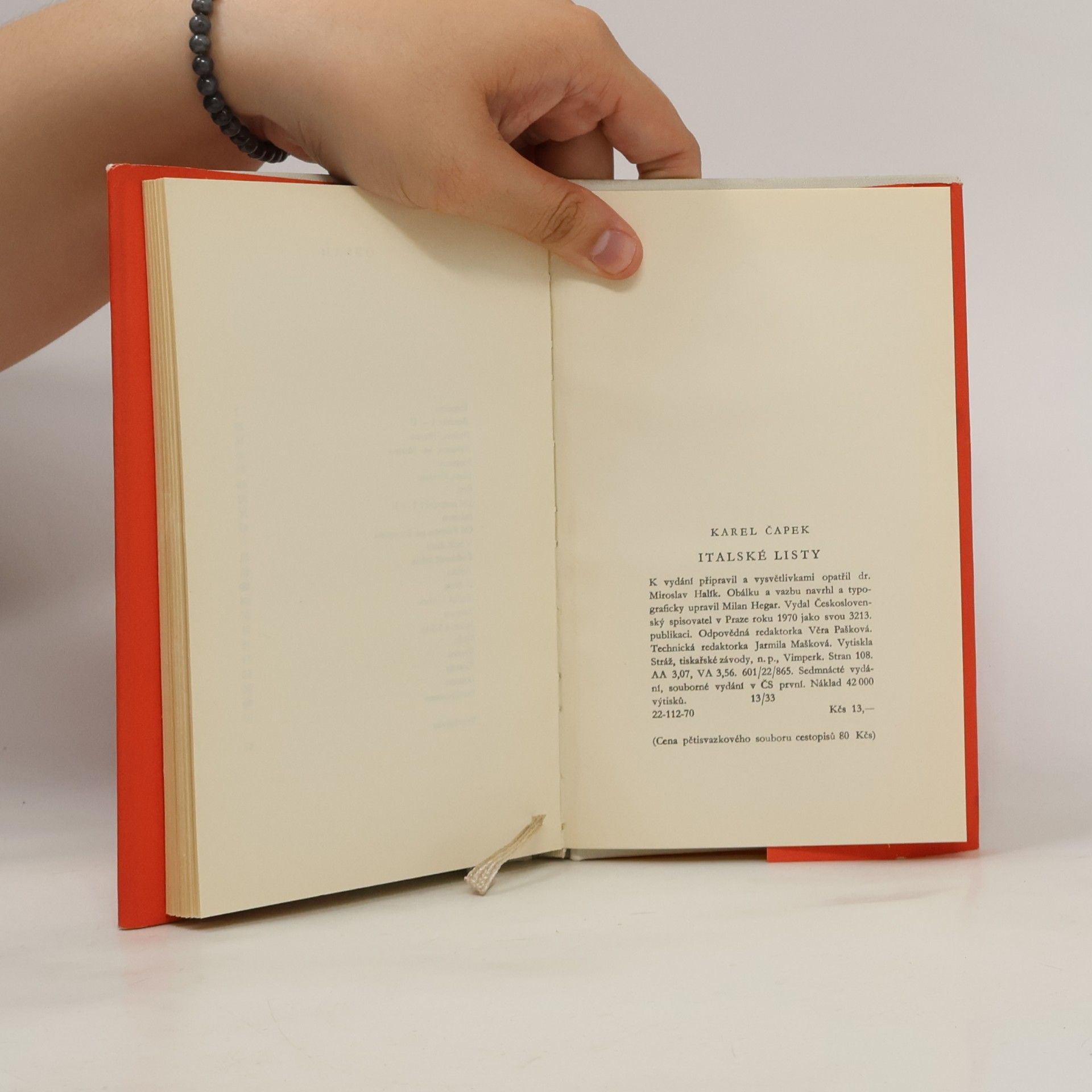 Karel Čapek Italské listy
