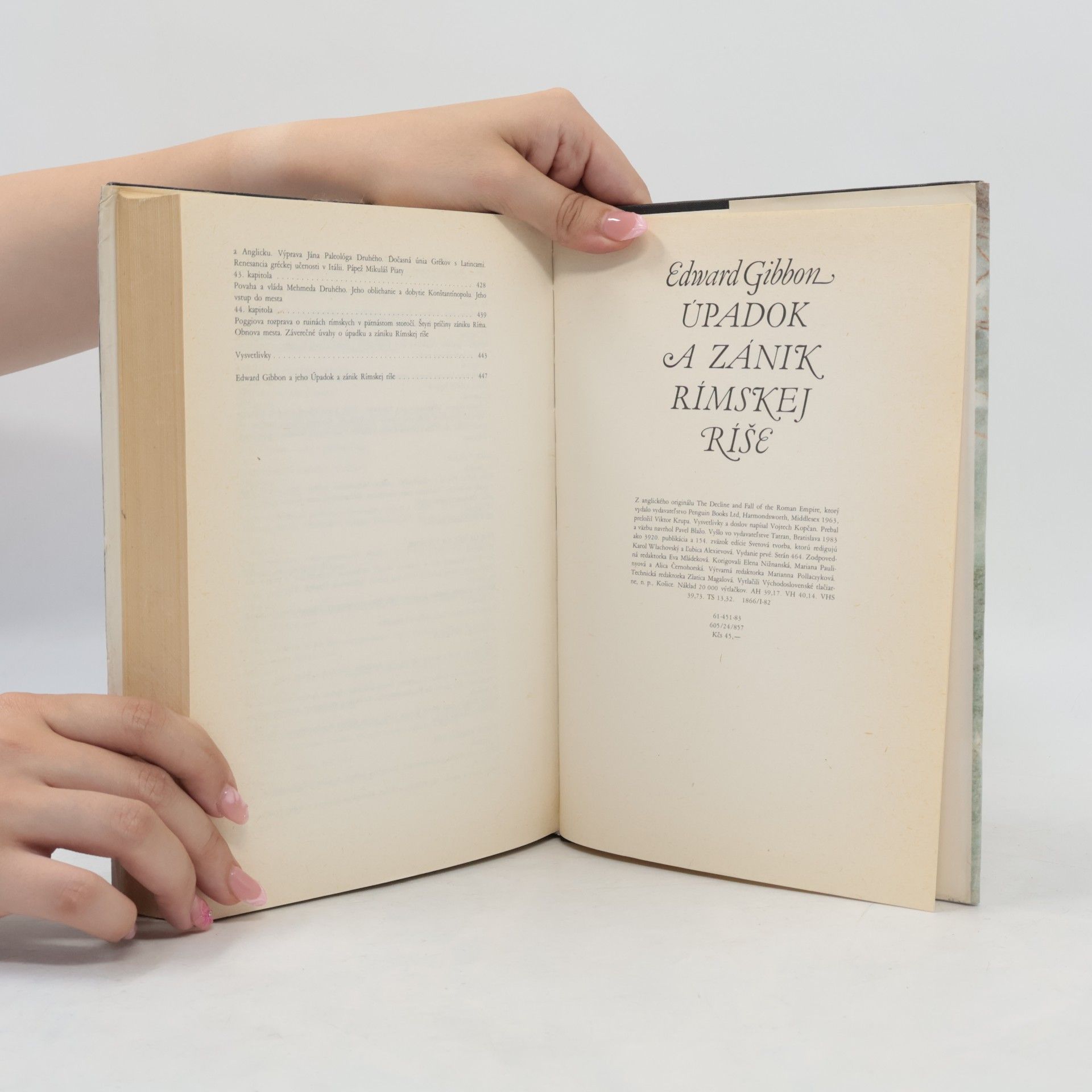 Edward Gibbon Úpadok a zánik Rímskej ríše