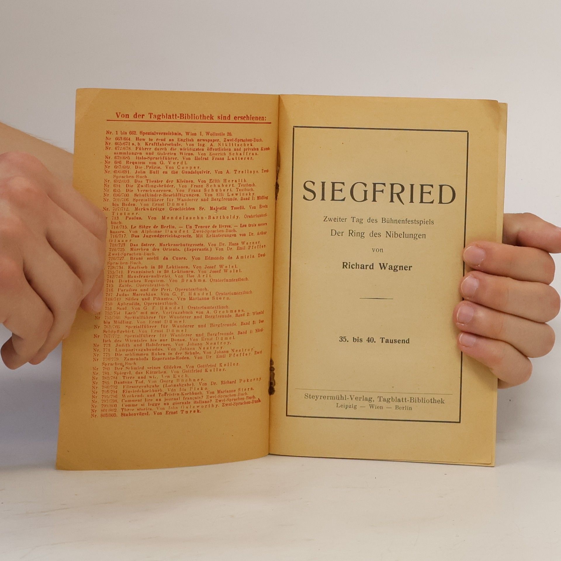 Richard Wagner Siegfried