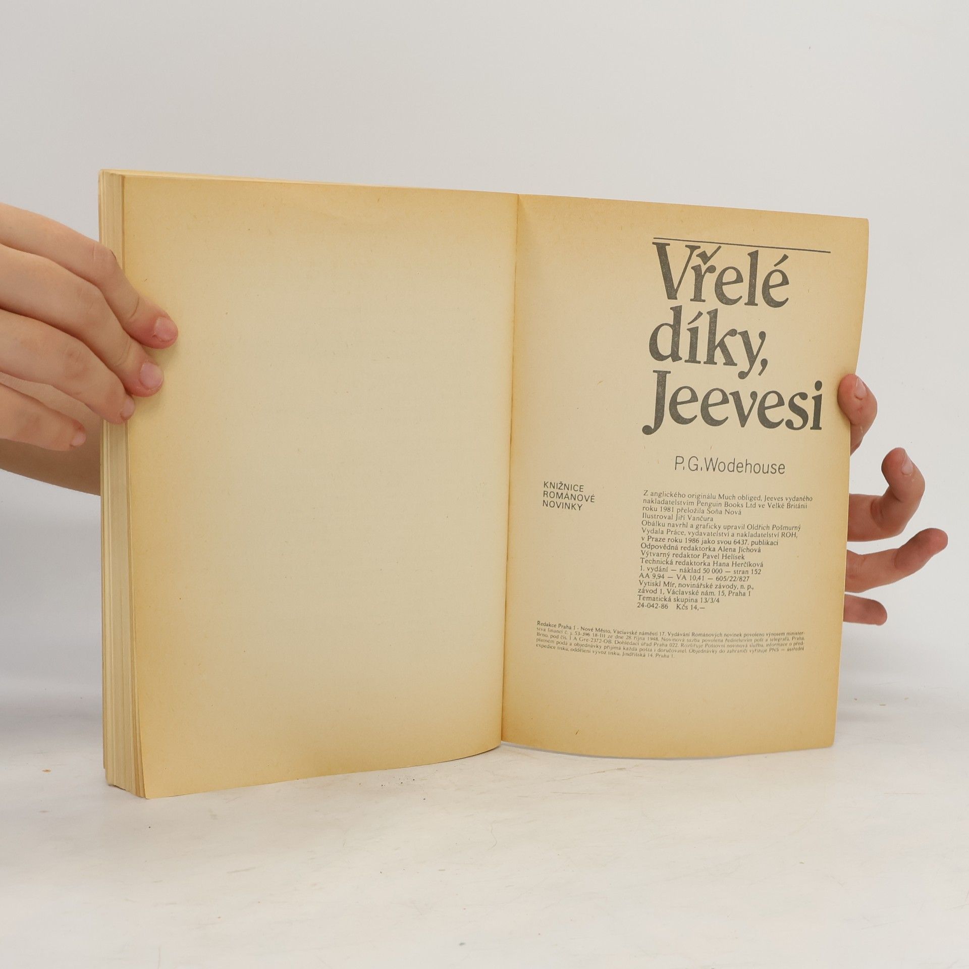 Pelham Wodehouse Vřelé díky, Jeevesi