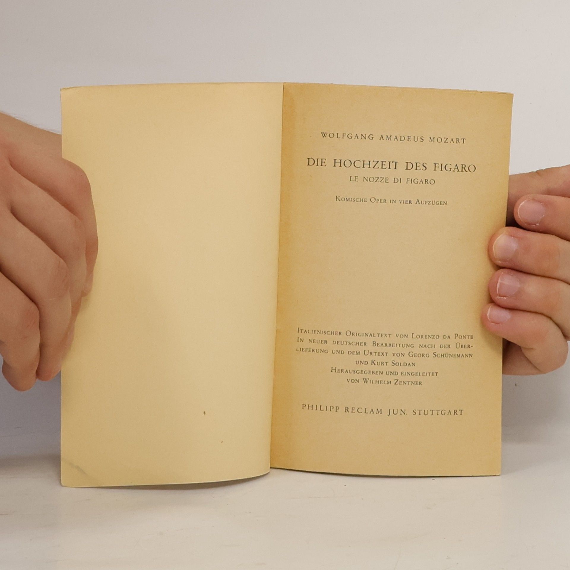 Wolfgang Amadeus Mozart Die Hochzeit des Figaro