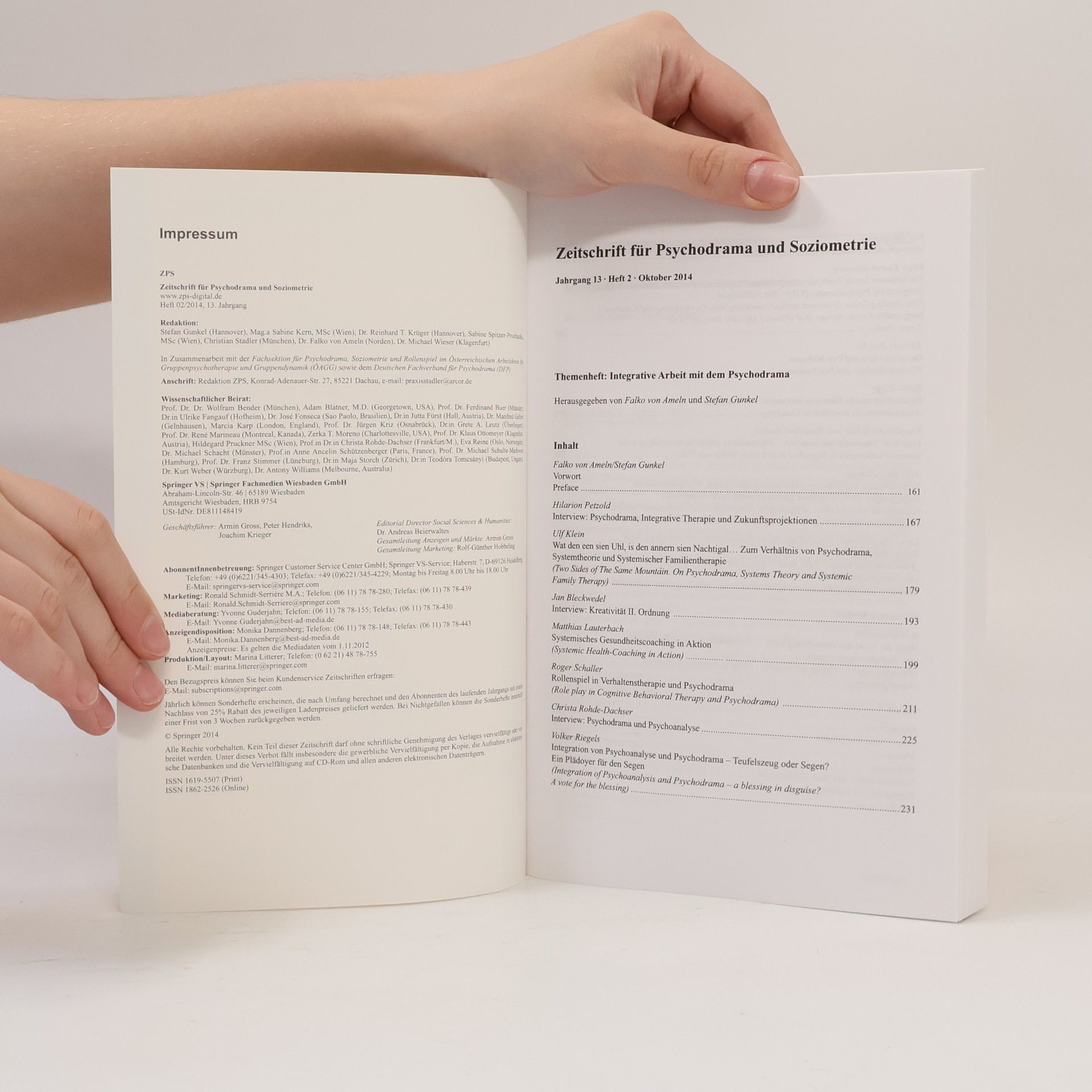 Auteurscollectief Zeitschrift für Psychodrama und Soziometrie 2/2014