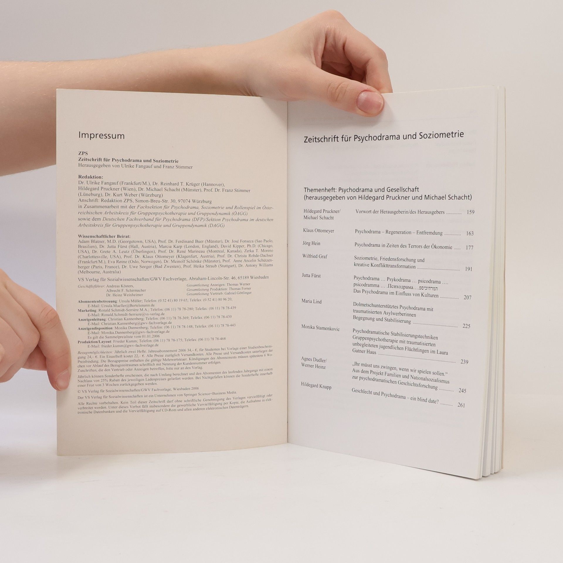 kolektiv Zeitschrift für Psychodrama und Soziometrie 02/2006