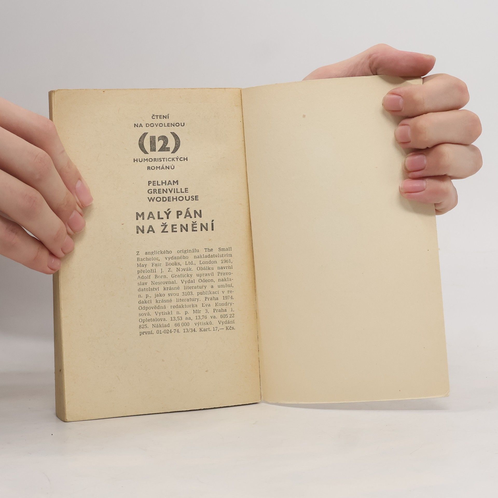 Pelham Wodehouse Malý pán na ženění