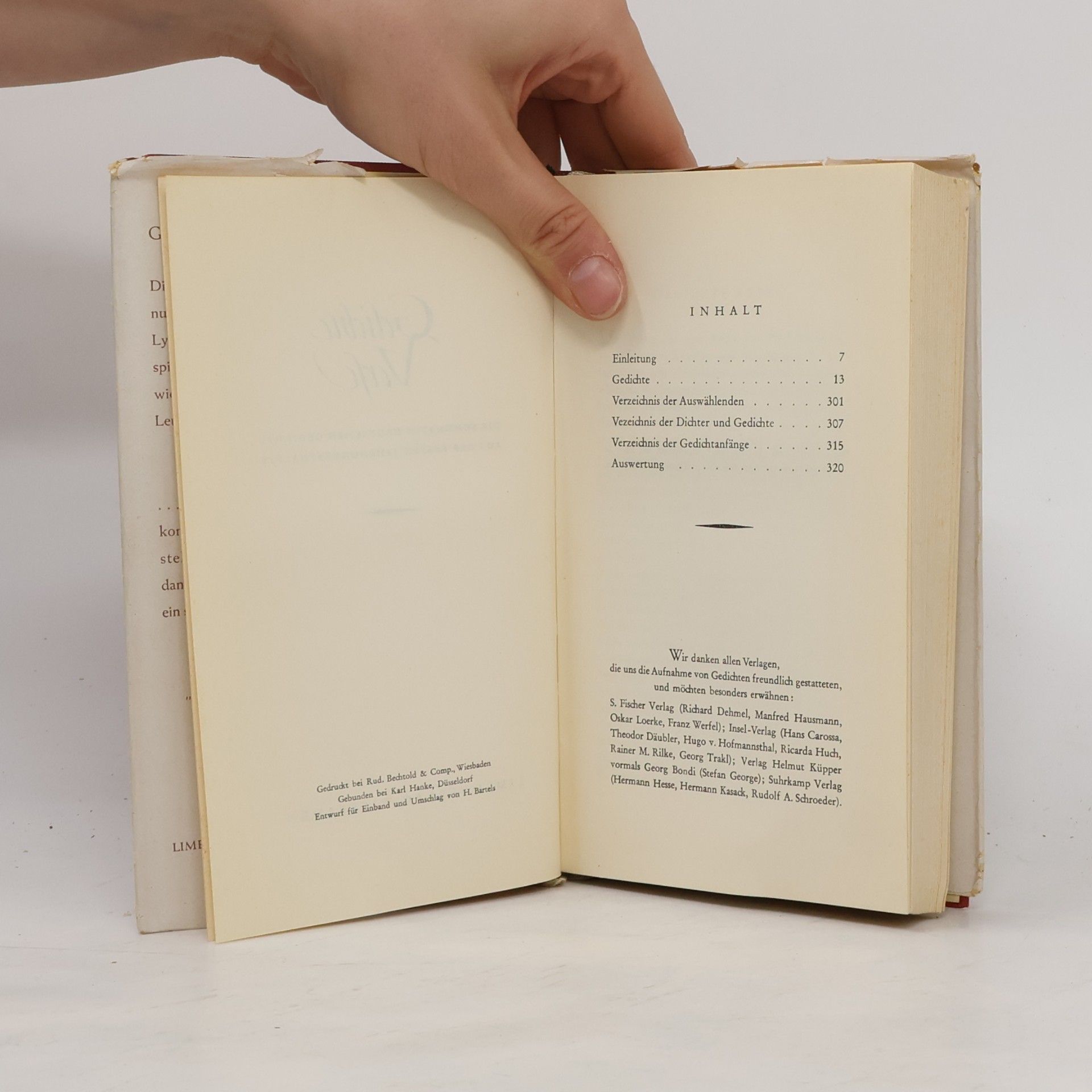 Autorenkollektiv Gelielme Verfe. Eine Auswahl Deutscher Lyrik νου 1900-1950