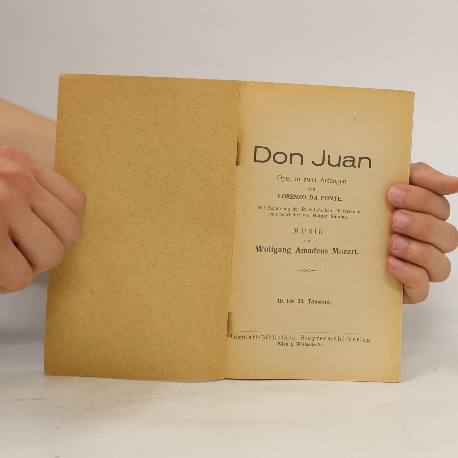 Wolfgang Amadeus Mozart Don Juan