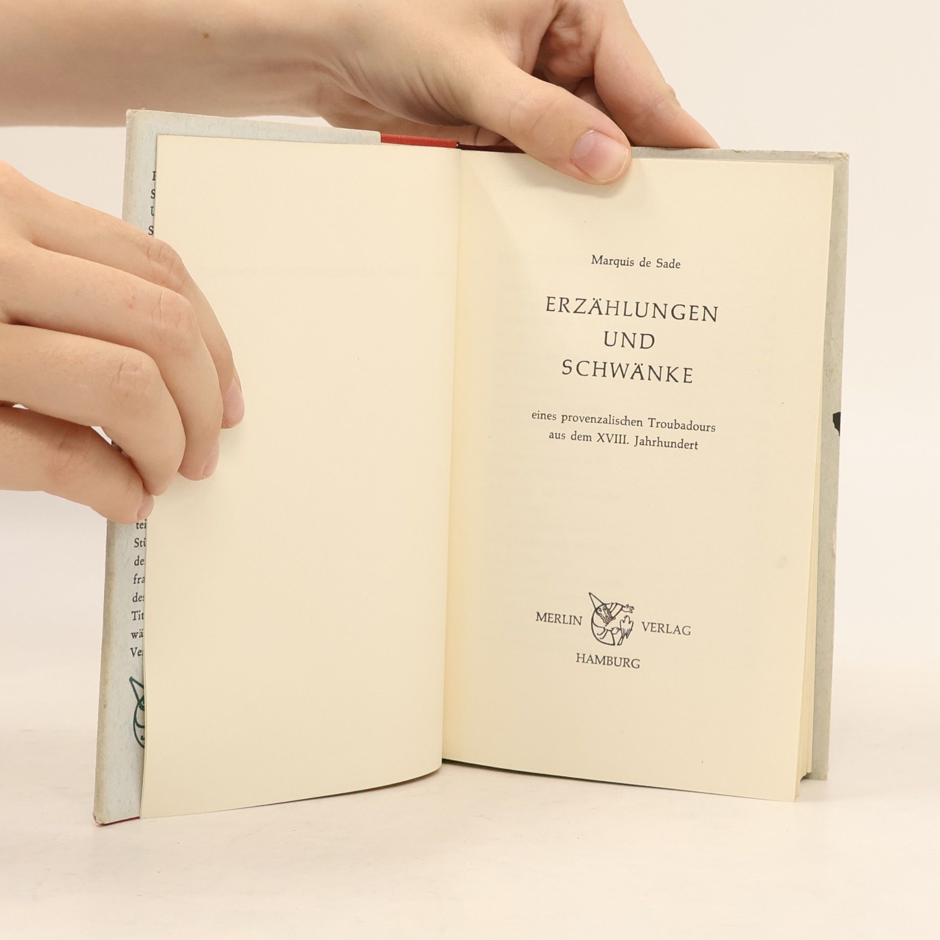 Marquis de Sade Erzählungen und Schwanke