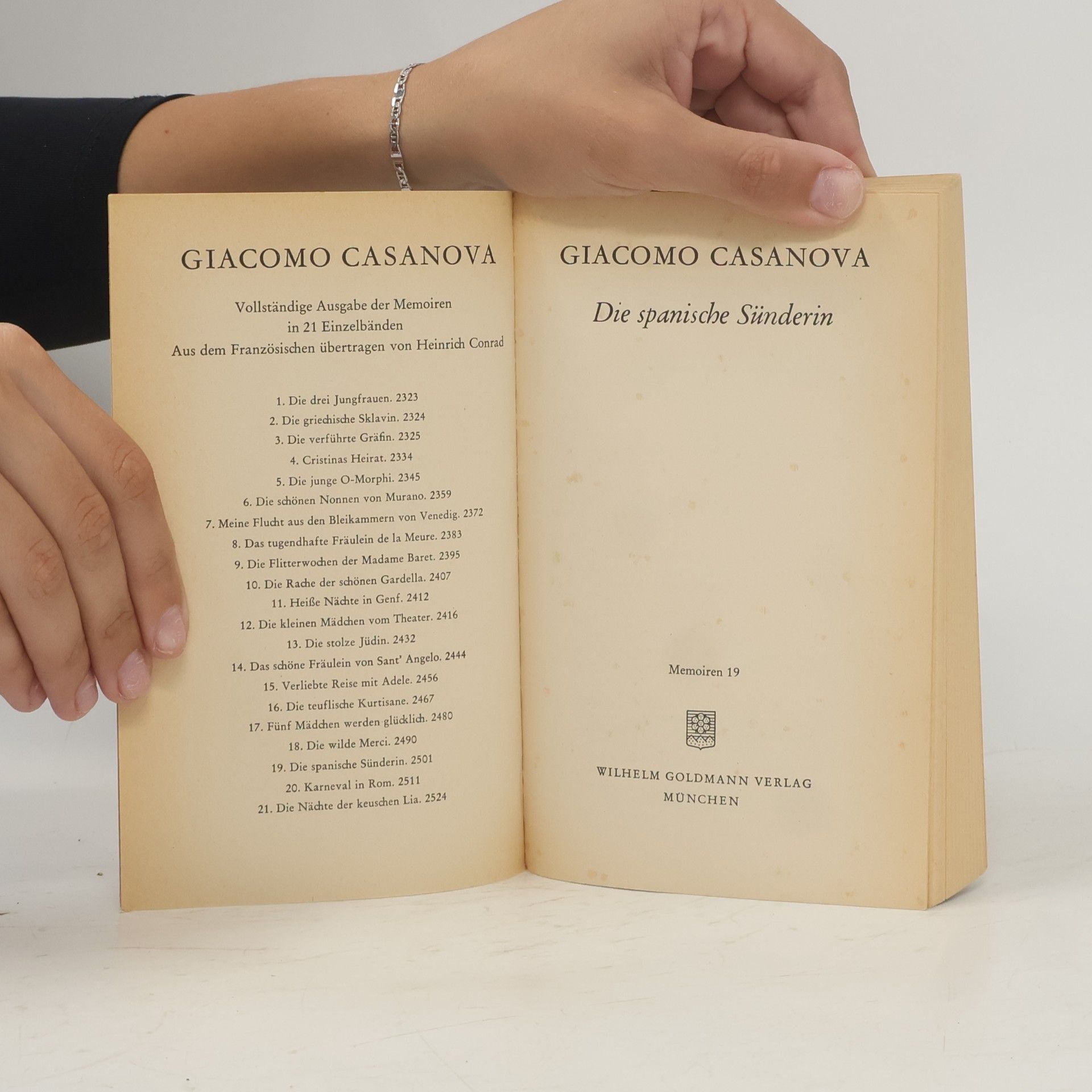 Giacomo Casanova Die spanische Sünderin