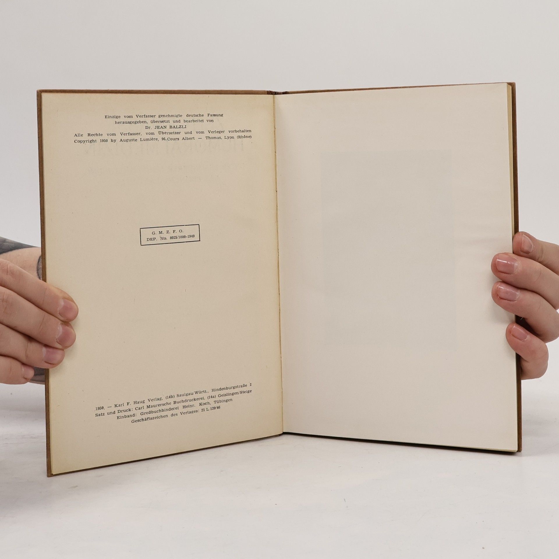 Auguste Lumiere Zeitgemässe Humoralmedizin