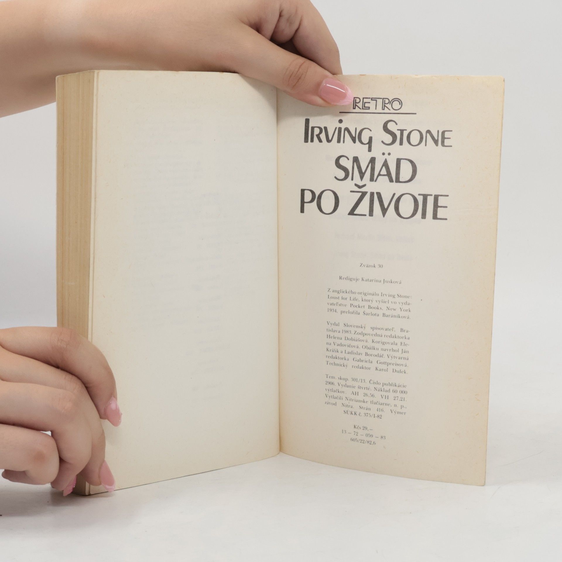 Irving Stone Smäd po živote