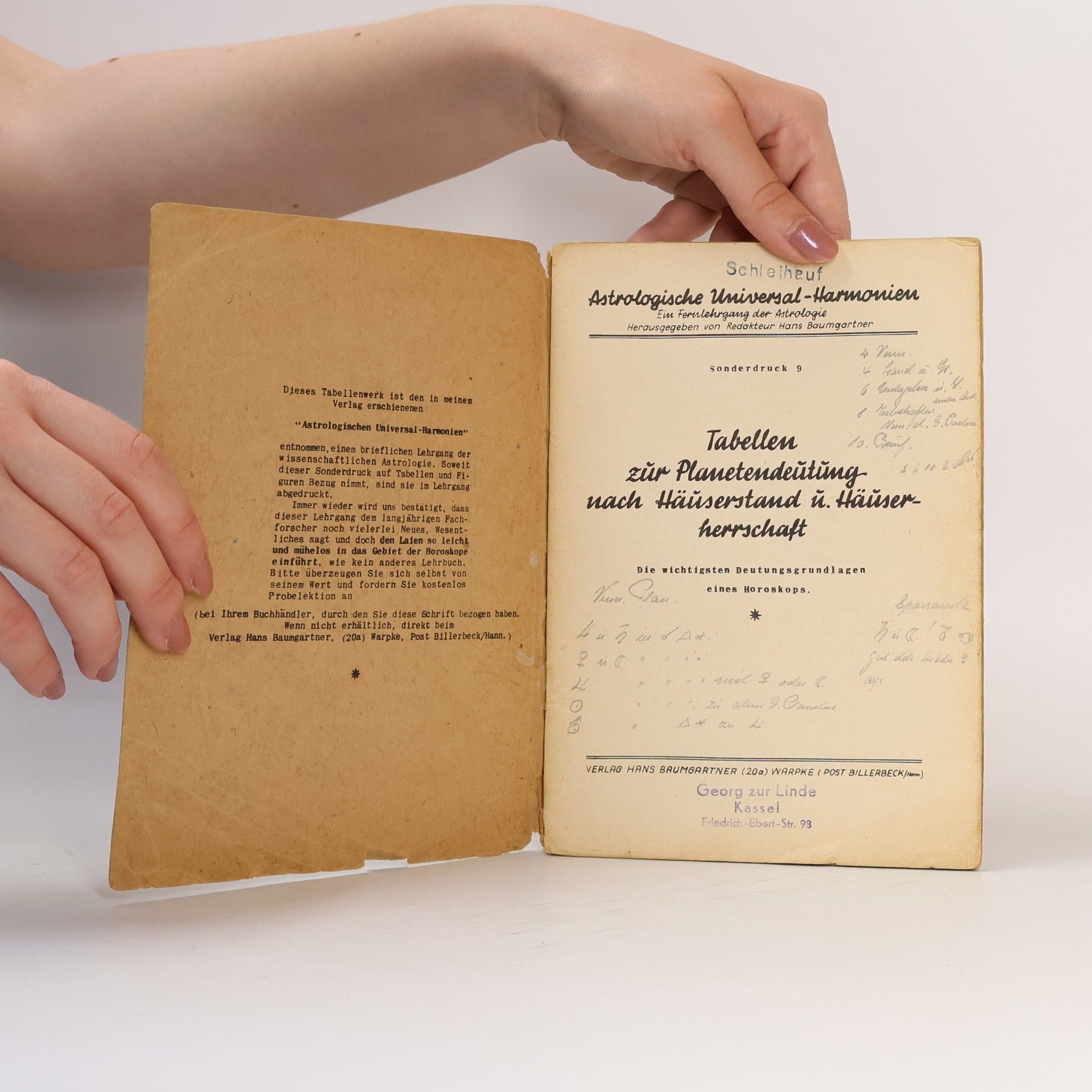 Autorenkollektiv Tabellen zur Planetendeutung
