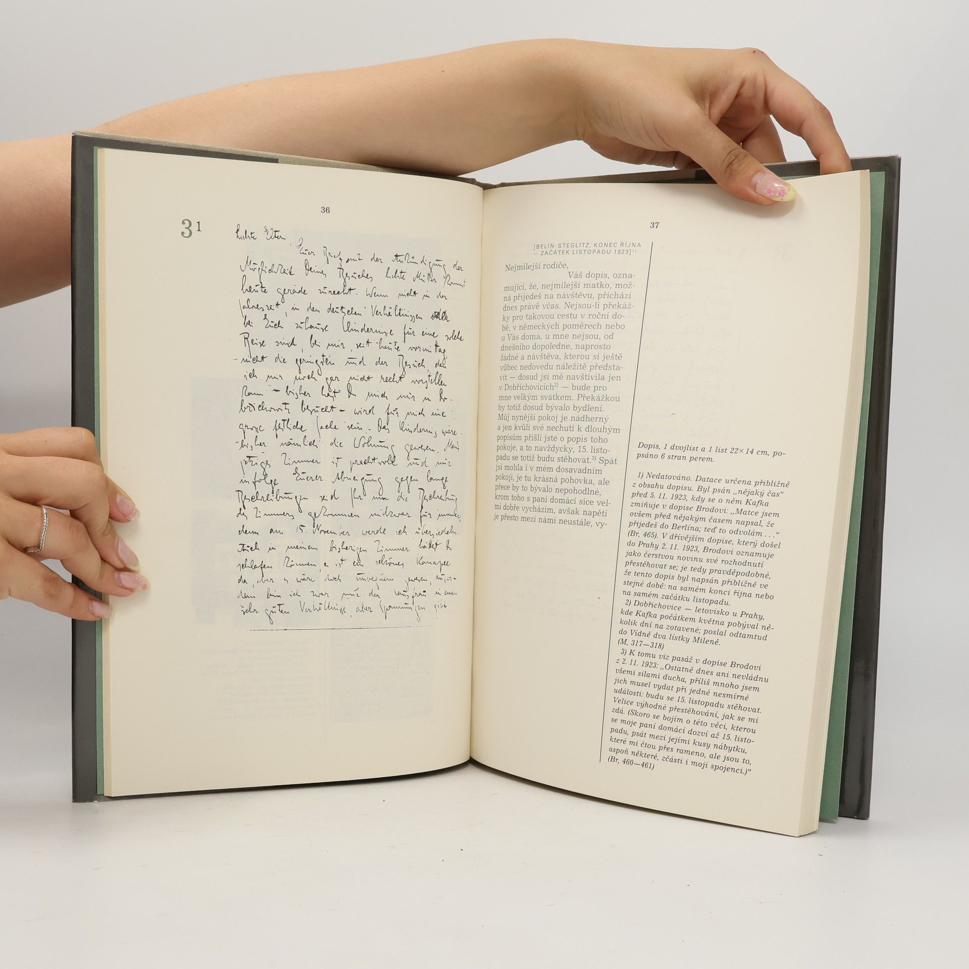 Franz Kafka Dopisy rodičům z let 1922-1924