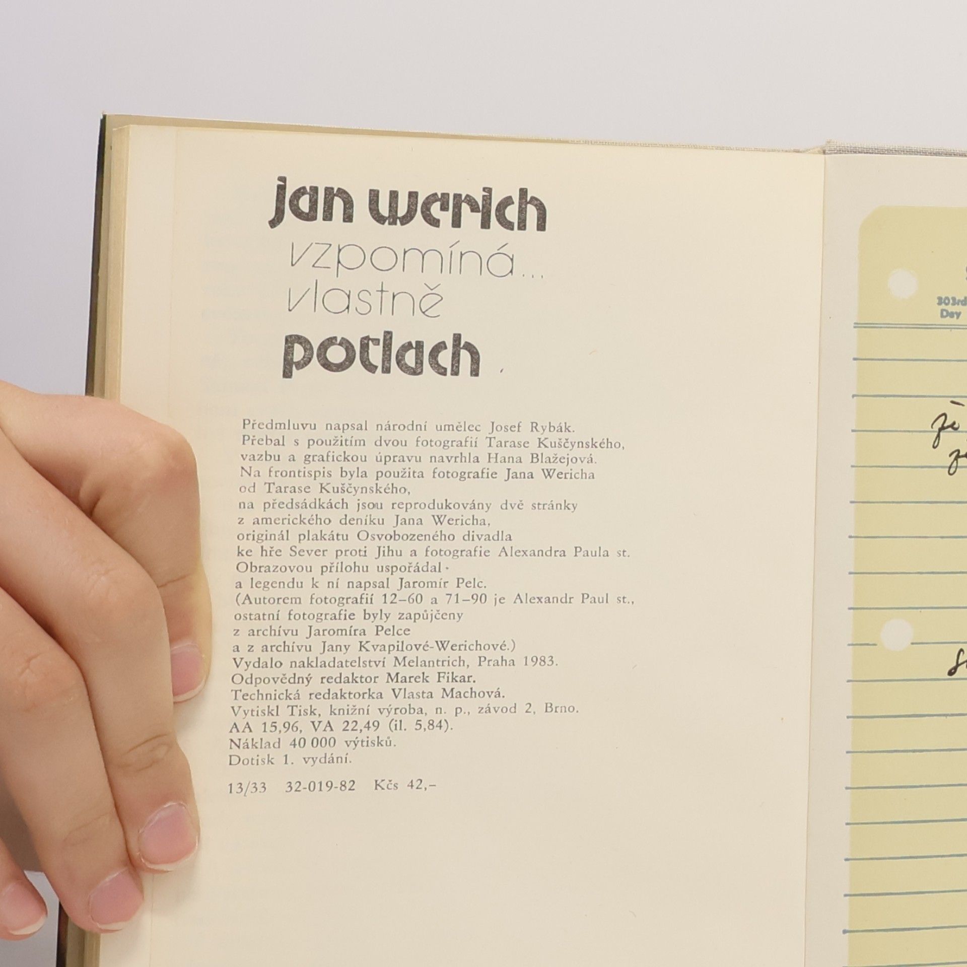 Jan Werich Jan Werich vzpomíná... vlastně Potlach