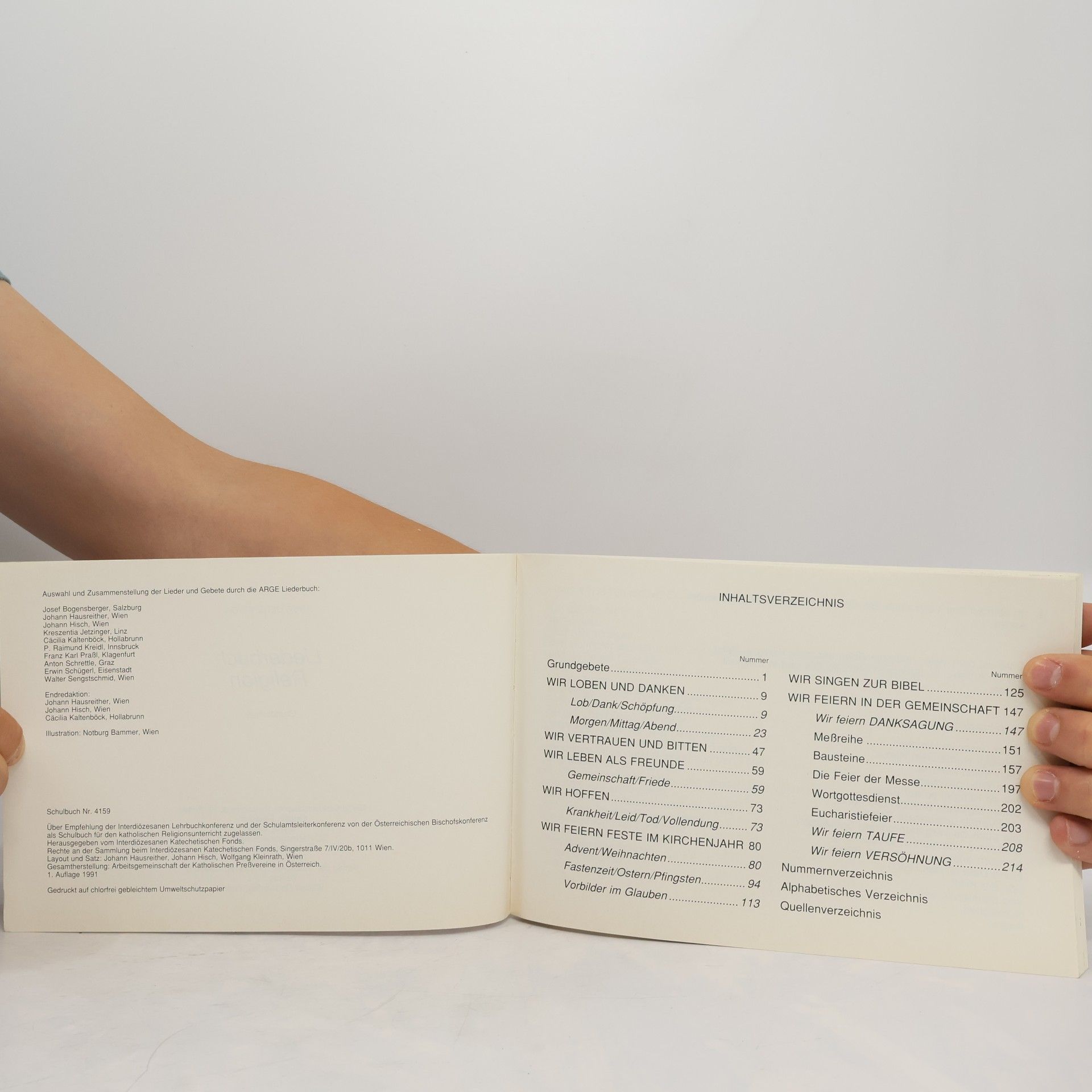Autorenkollektiv Liederbuch Religion. Grundschule