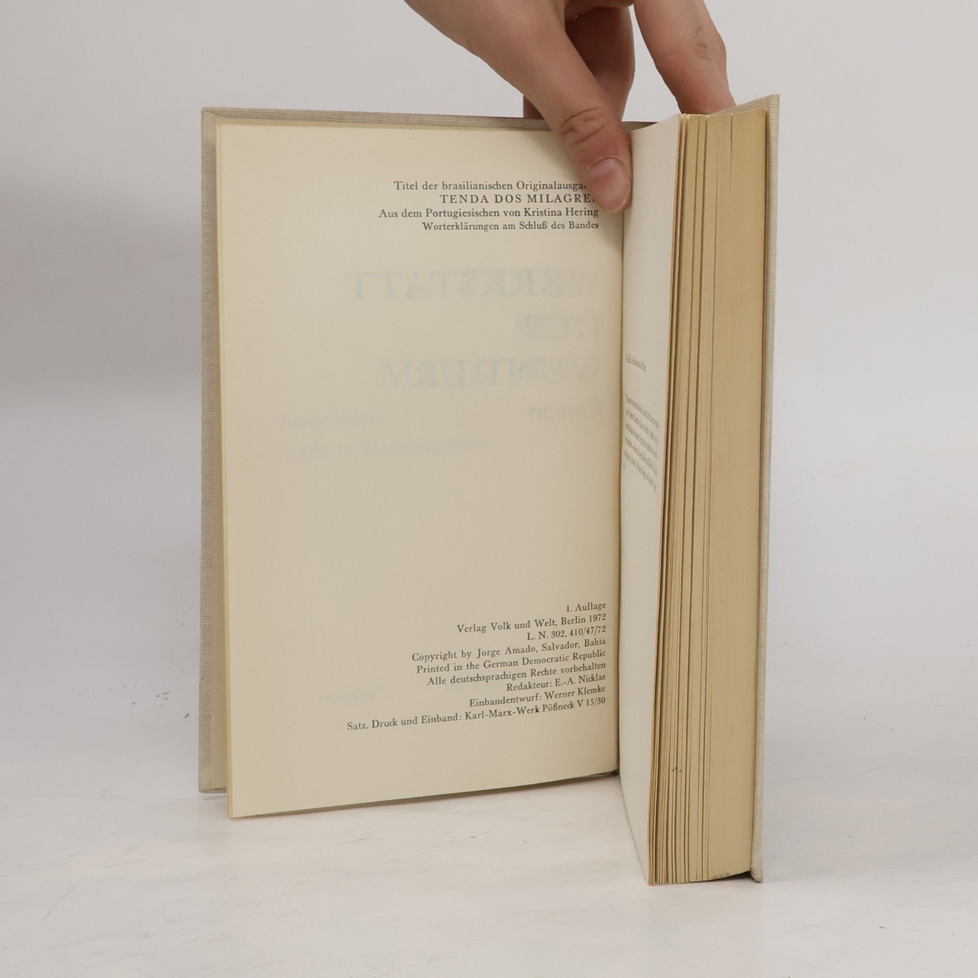 Jorge Amado Werkstatt der Wunder