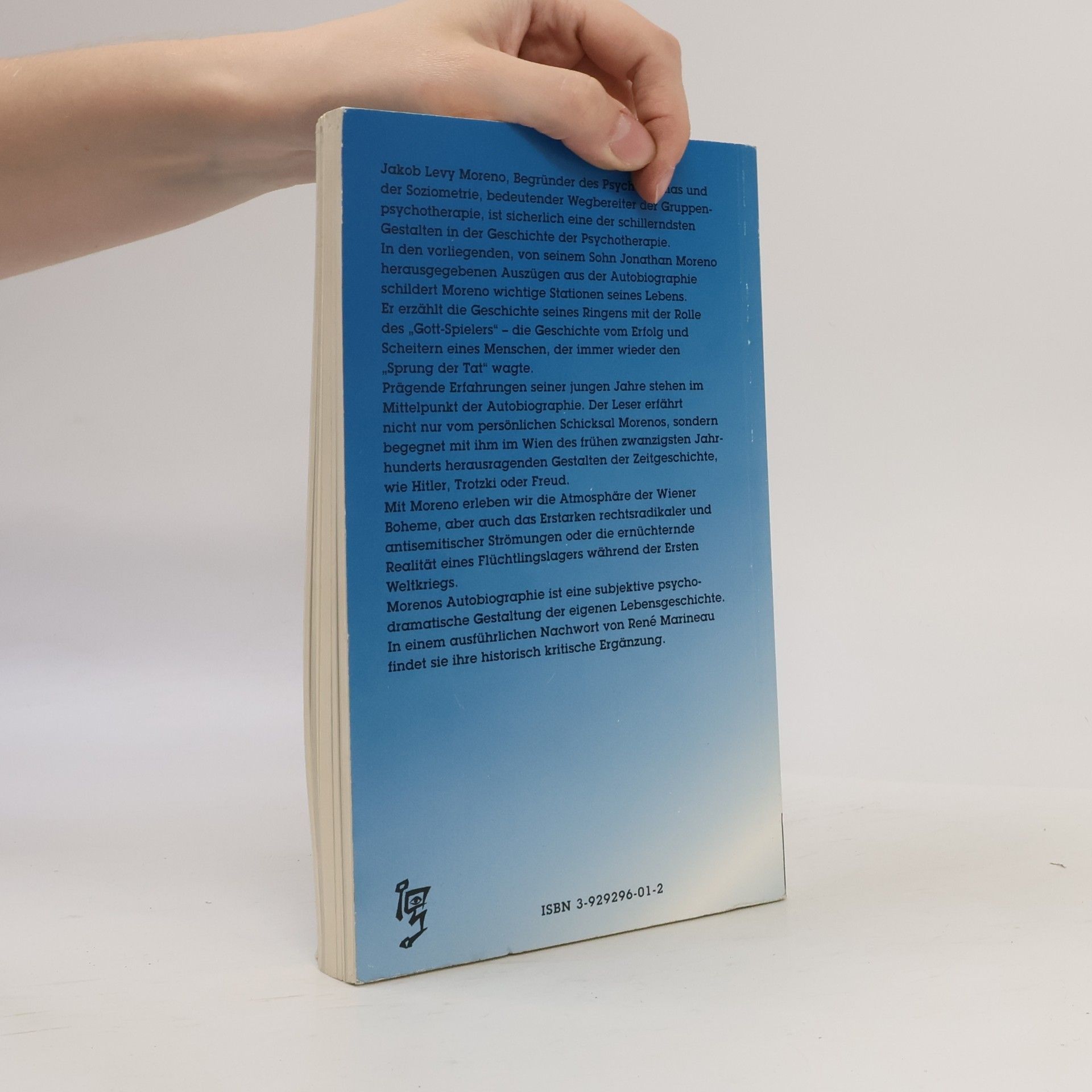 Jacob L. Moreno Auszüge aus der Autobiographie