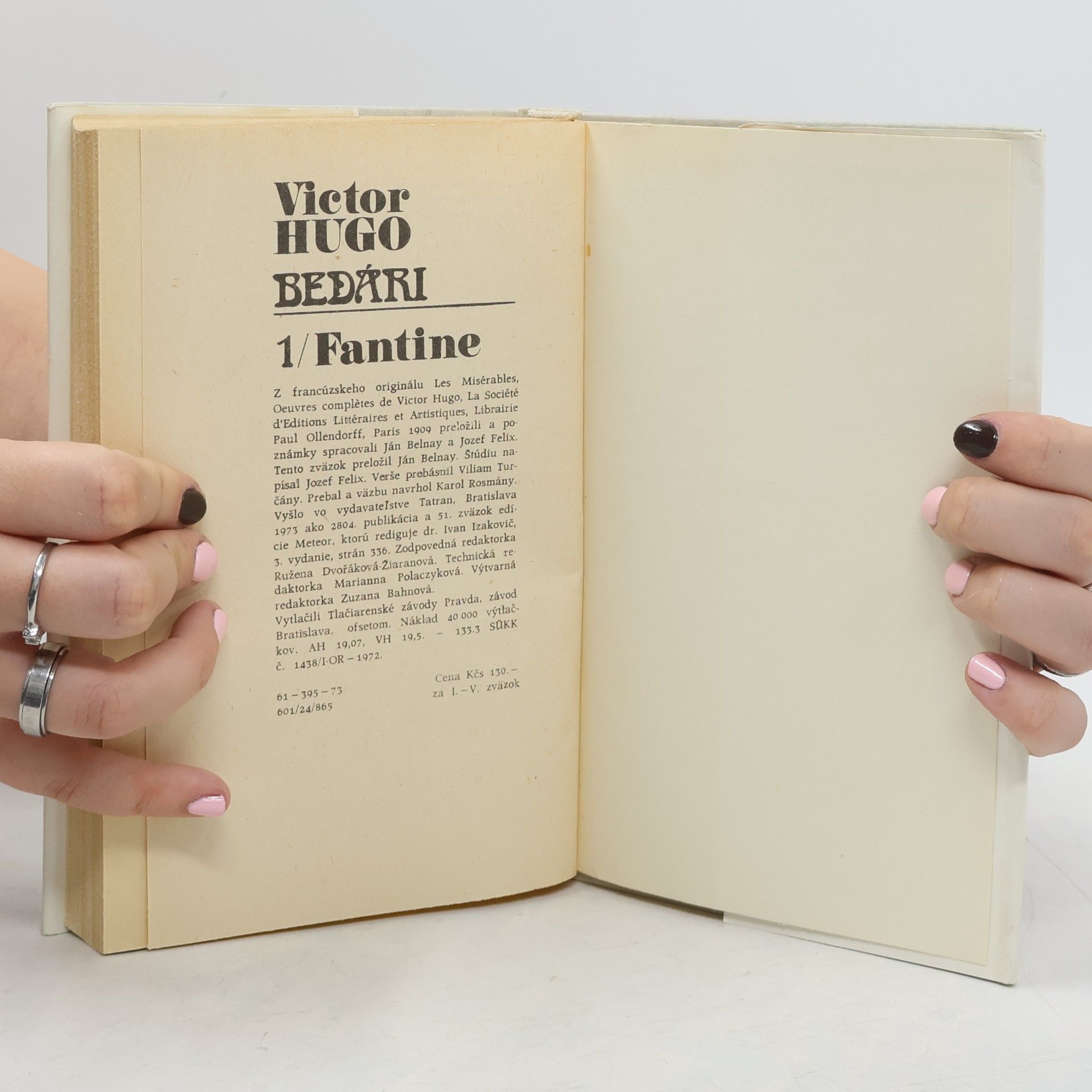 Victor Hugo Bedári 1. Fantine
