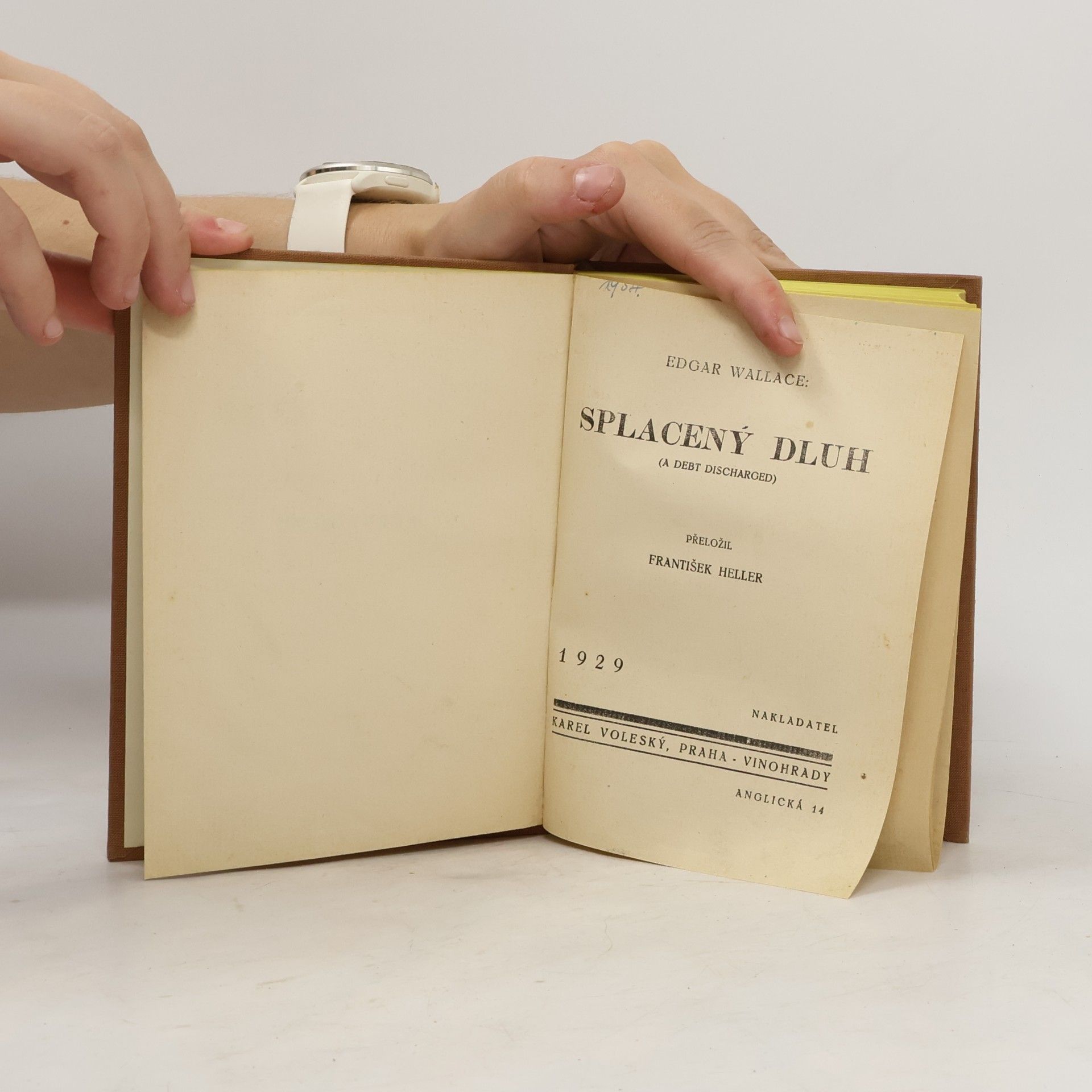 Edgar Wallace Splacený dluh