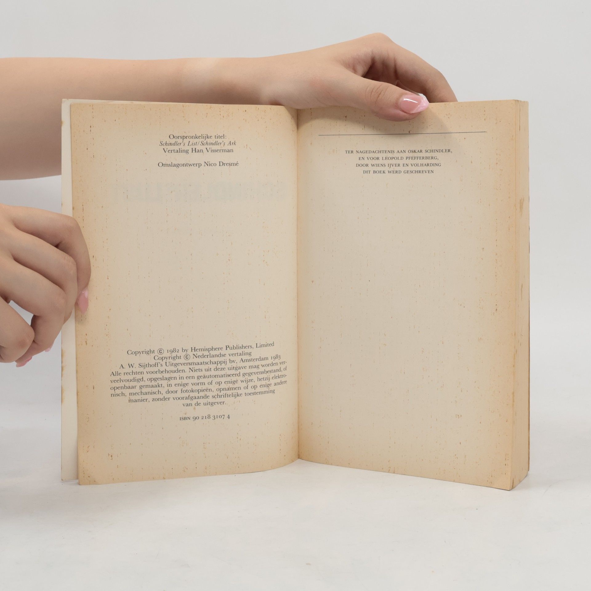 Thomas Keneally Schindler's lijst
