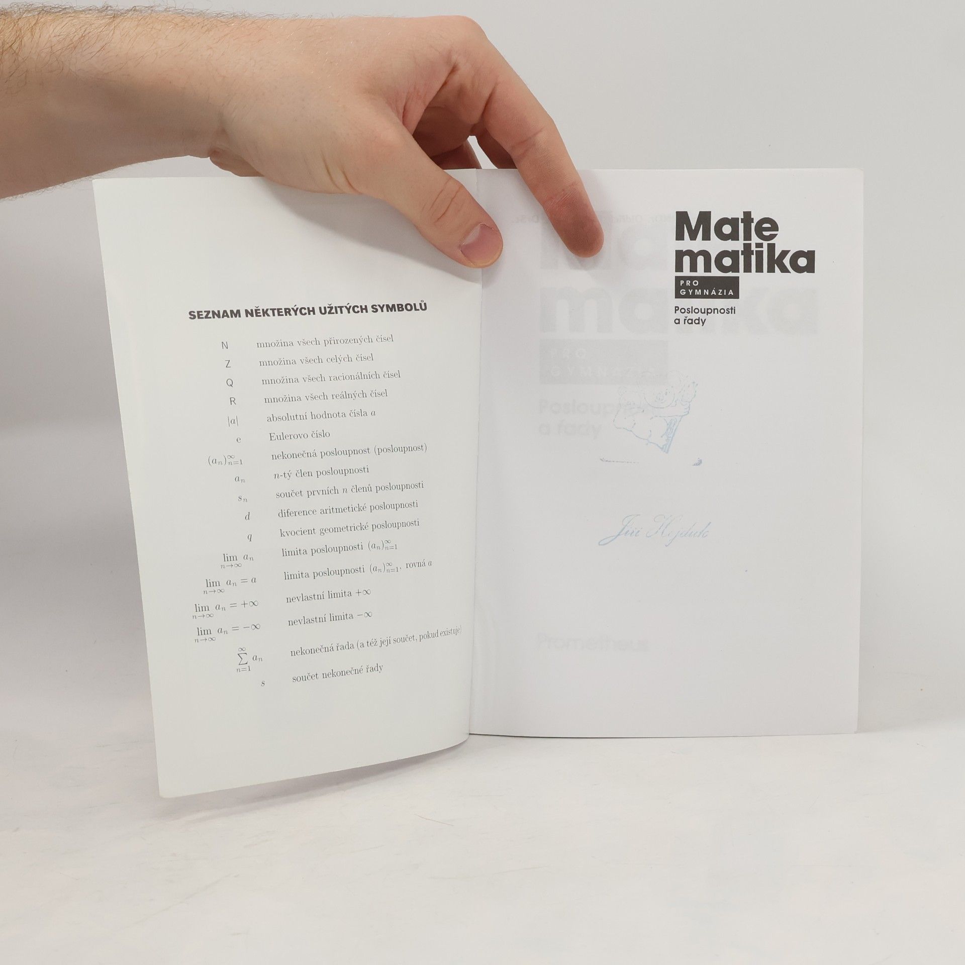Oldřich Odvárko Matematika pro gymnázia. Posloupnosti a řady