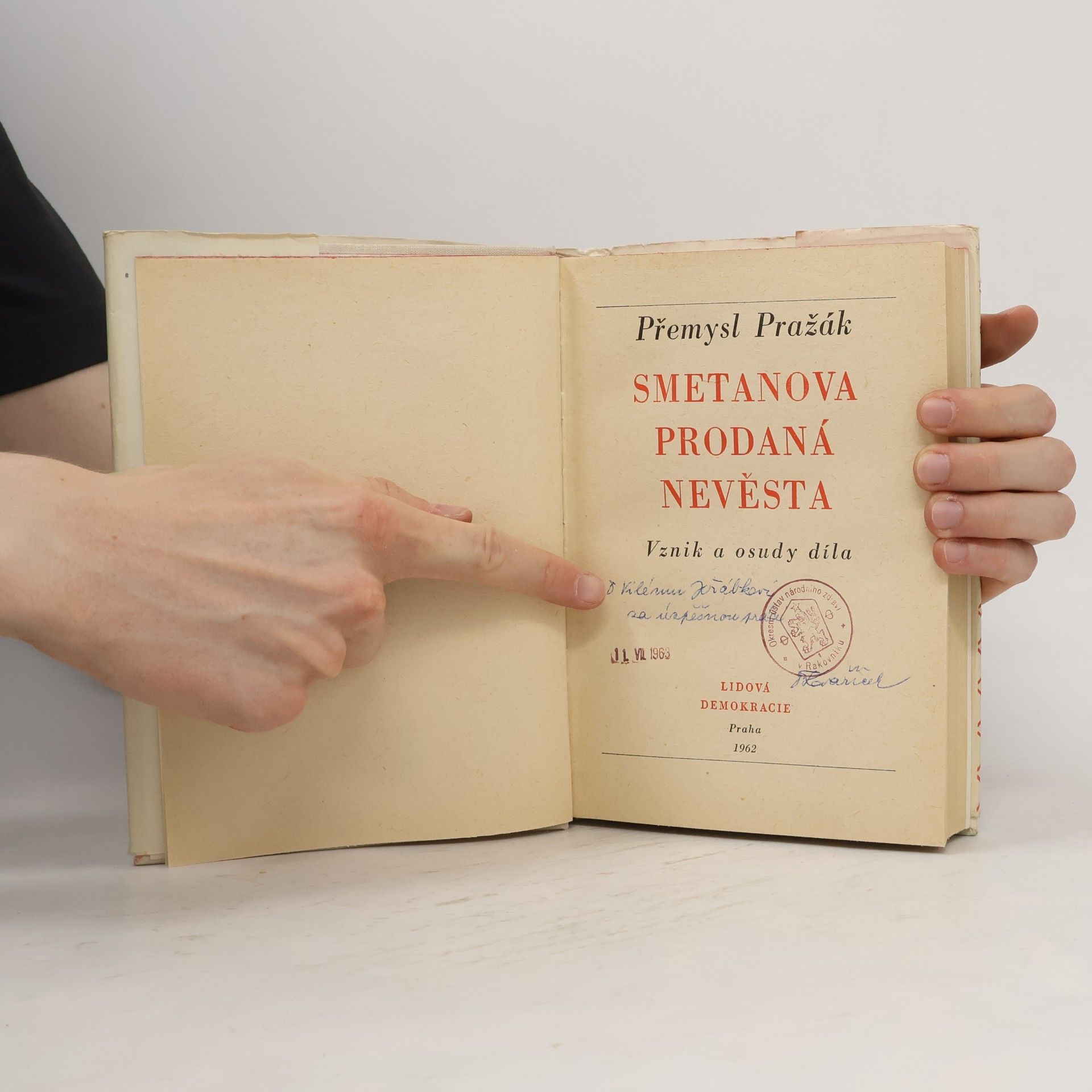 Přemysl Pražák Smetanova Prodaná nevěsta