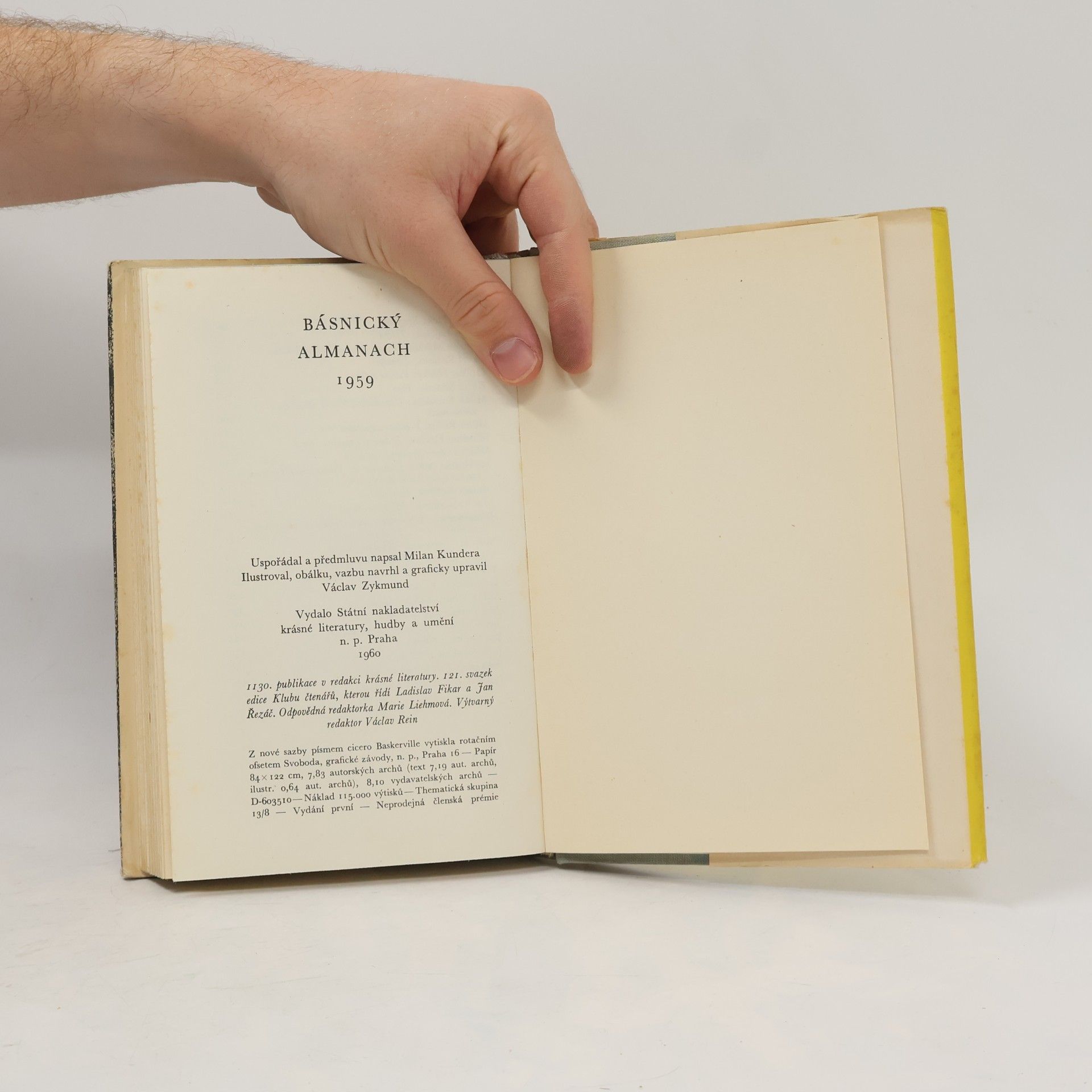 Milan Kundera Básnický almanach 1959