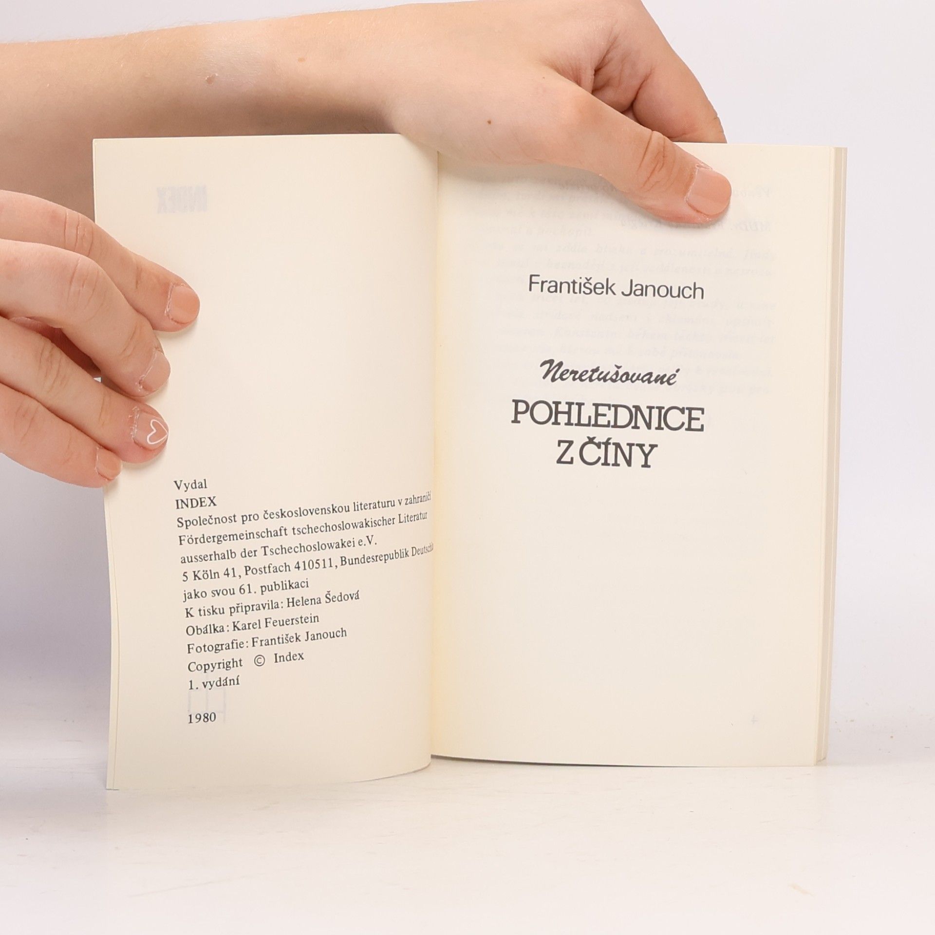 František Janouch Neretušované pohlednice z Číny