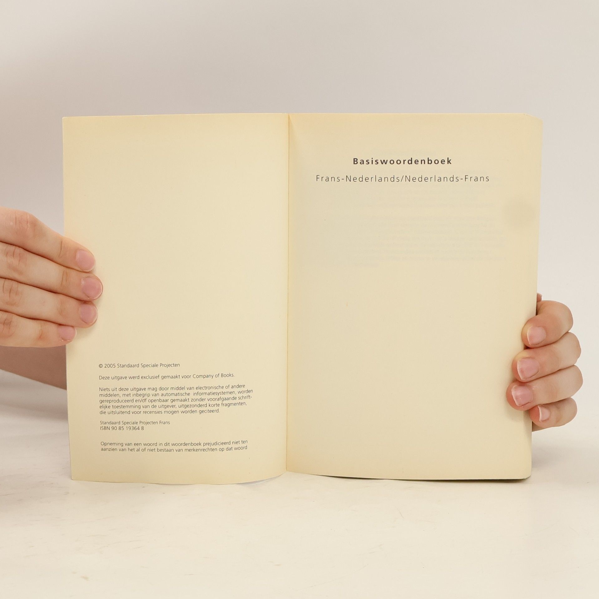 Collectif d'auteurs Basiswoordenboek Frans/Nederlands, Nederlands/Frans