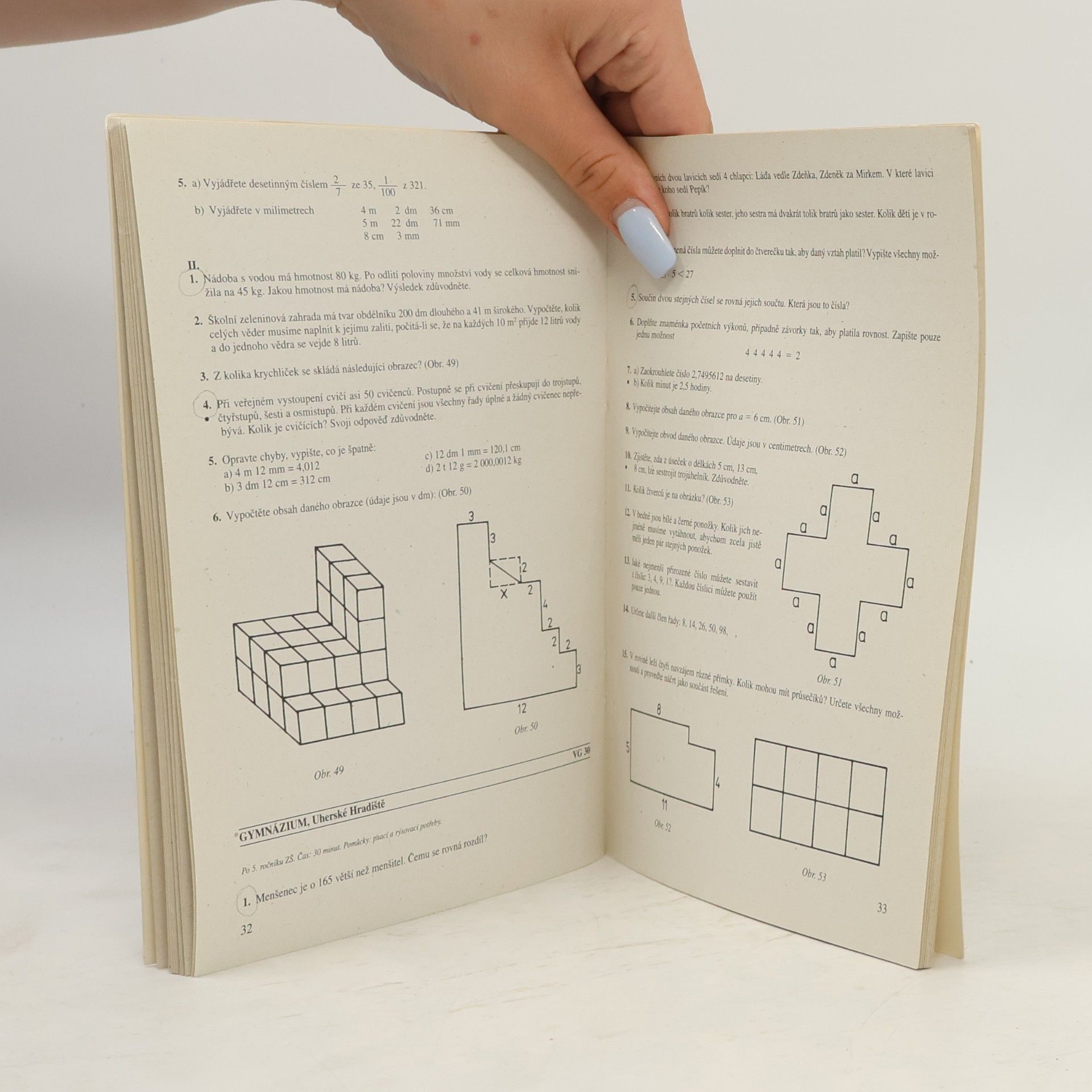 A. Sivošová Testy z matematiky : originální zadání přijímacích zkoušek z víceletých gymnázií : doplněno úlohami k opakování