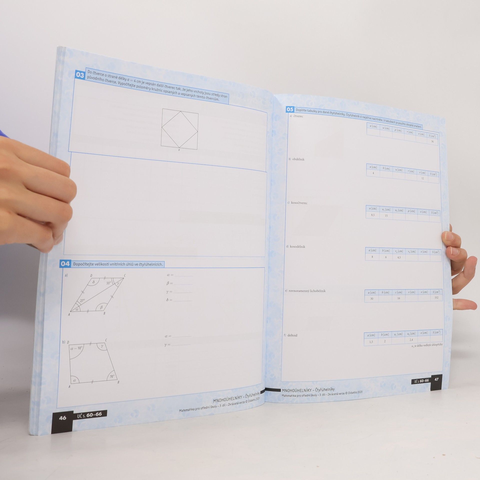 Kolektív autorov Matematika pro střední školy - 3. díl zkrácená verze. Planimetrie - pracovní sešit