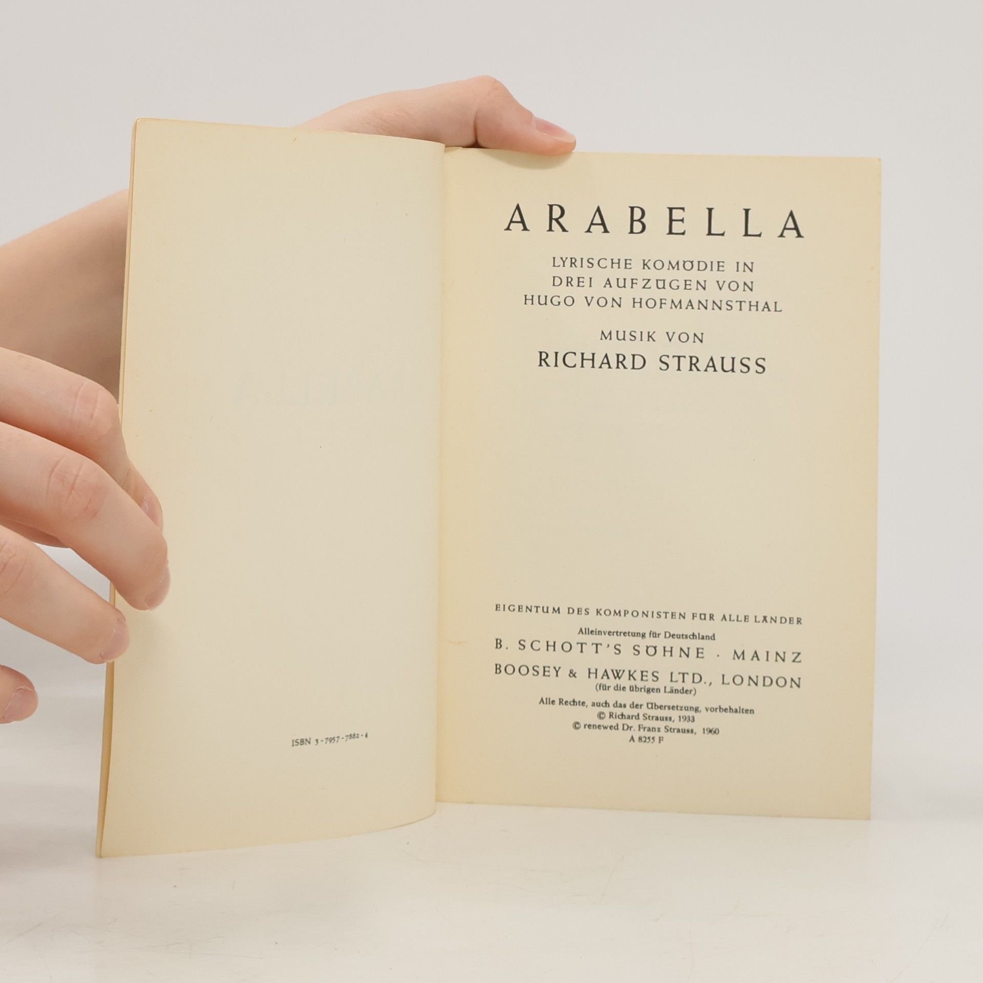 Richard Strauss Arabella