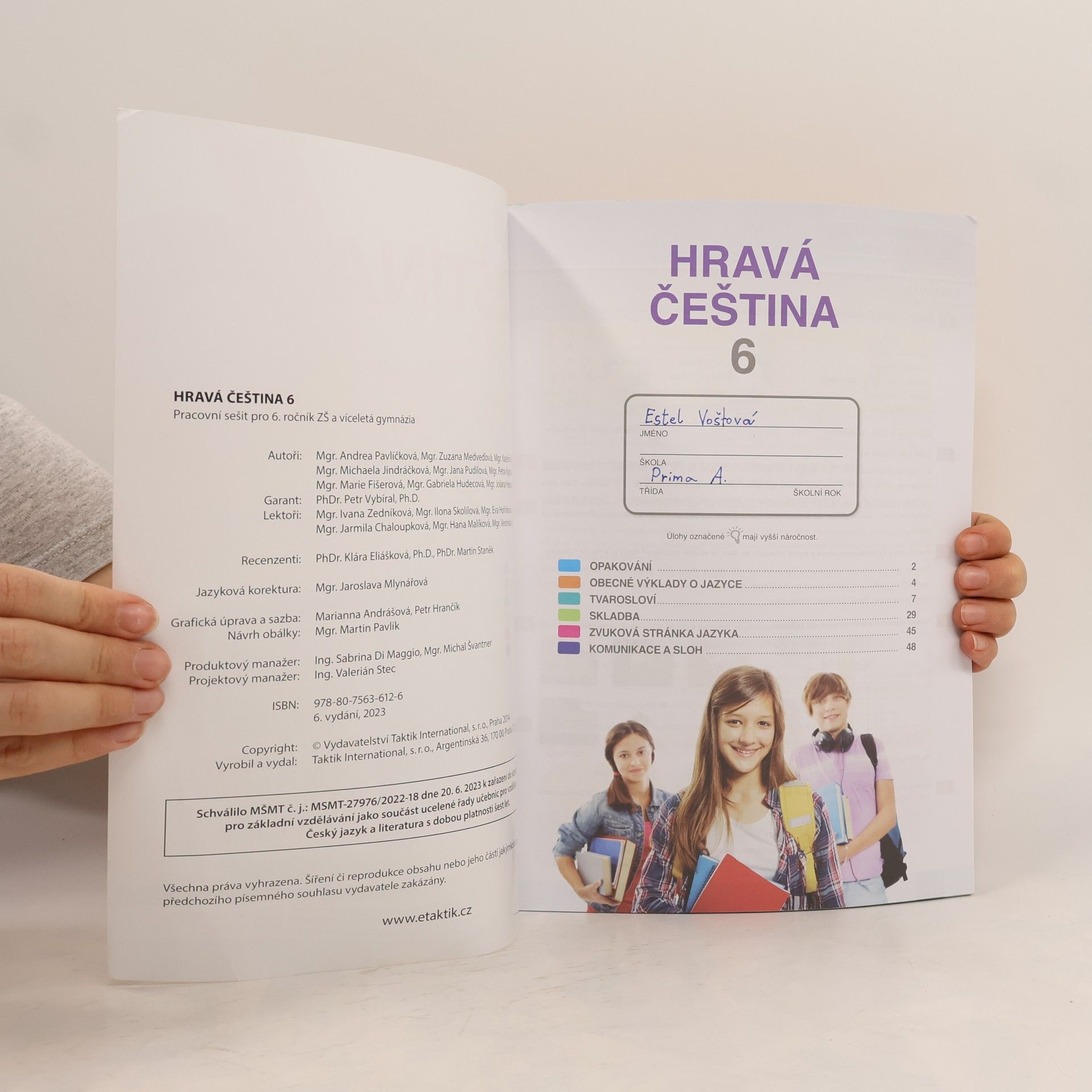 Kolektiv autorů Hravá čeština 6 - pracovní sešit