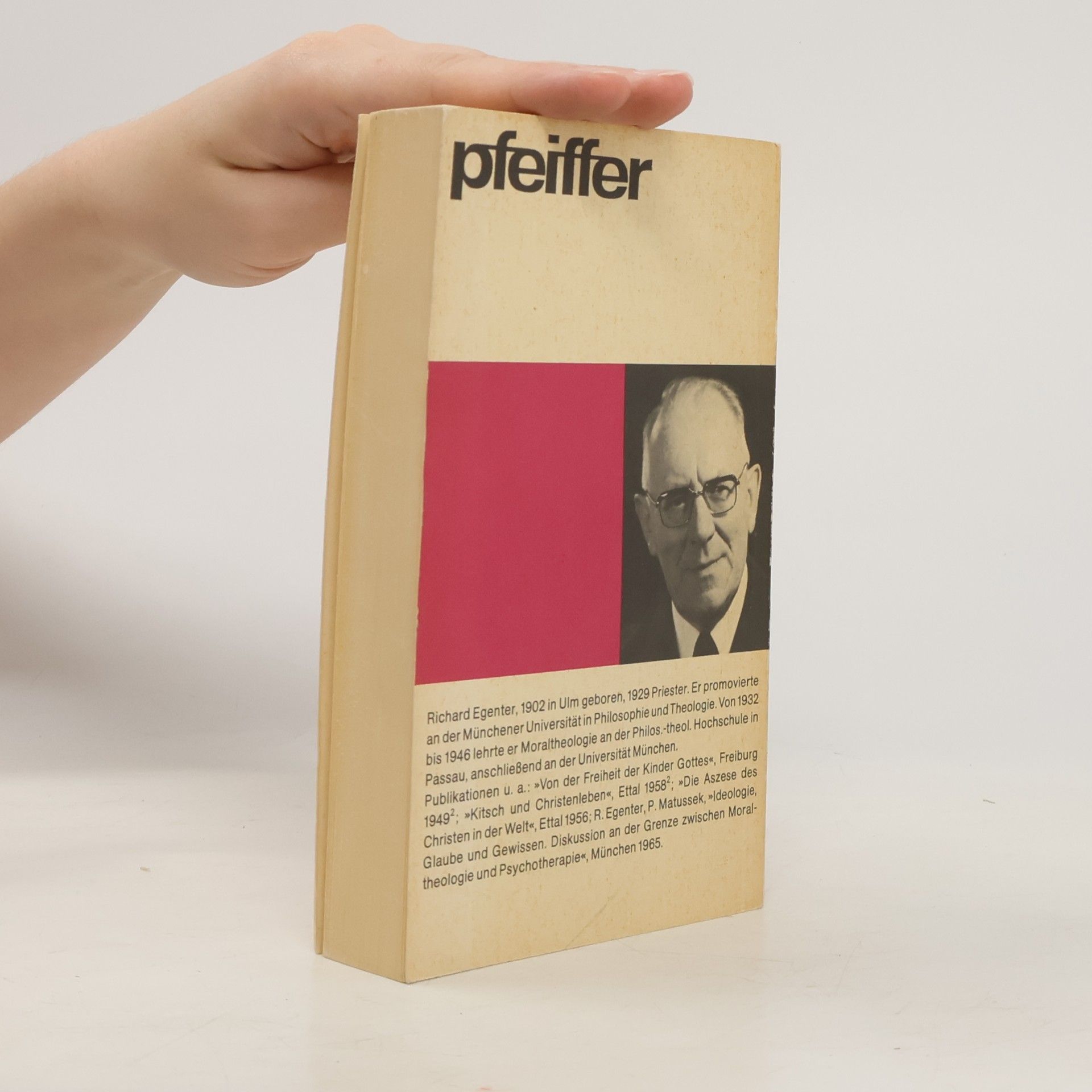 Richard Egenter Erfahrung ist Leben