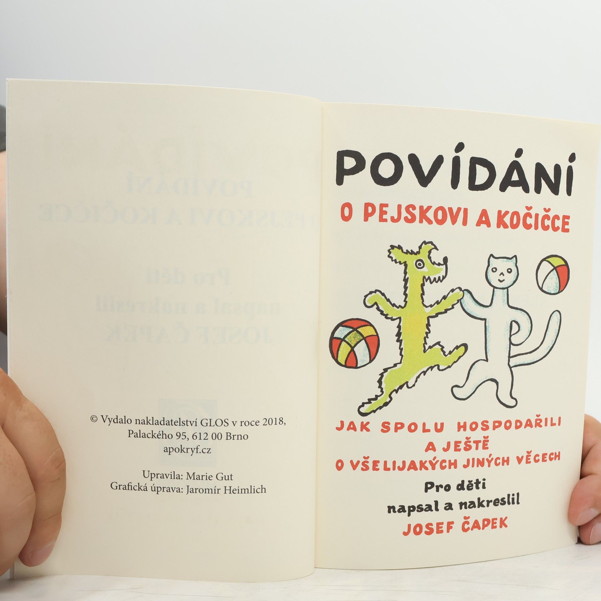 Josef Čapek Povídání o pejskovi a kočičce