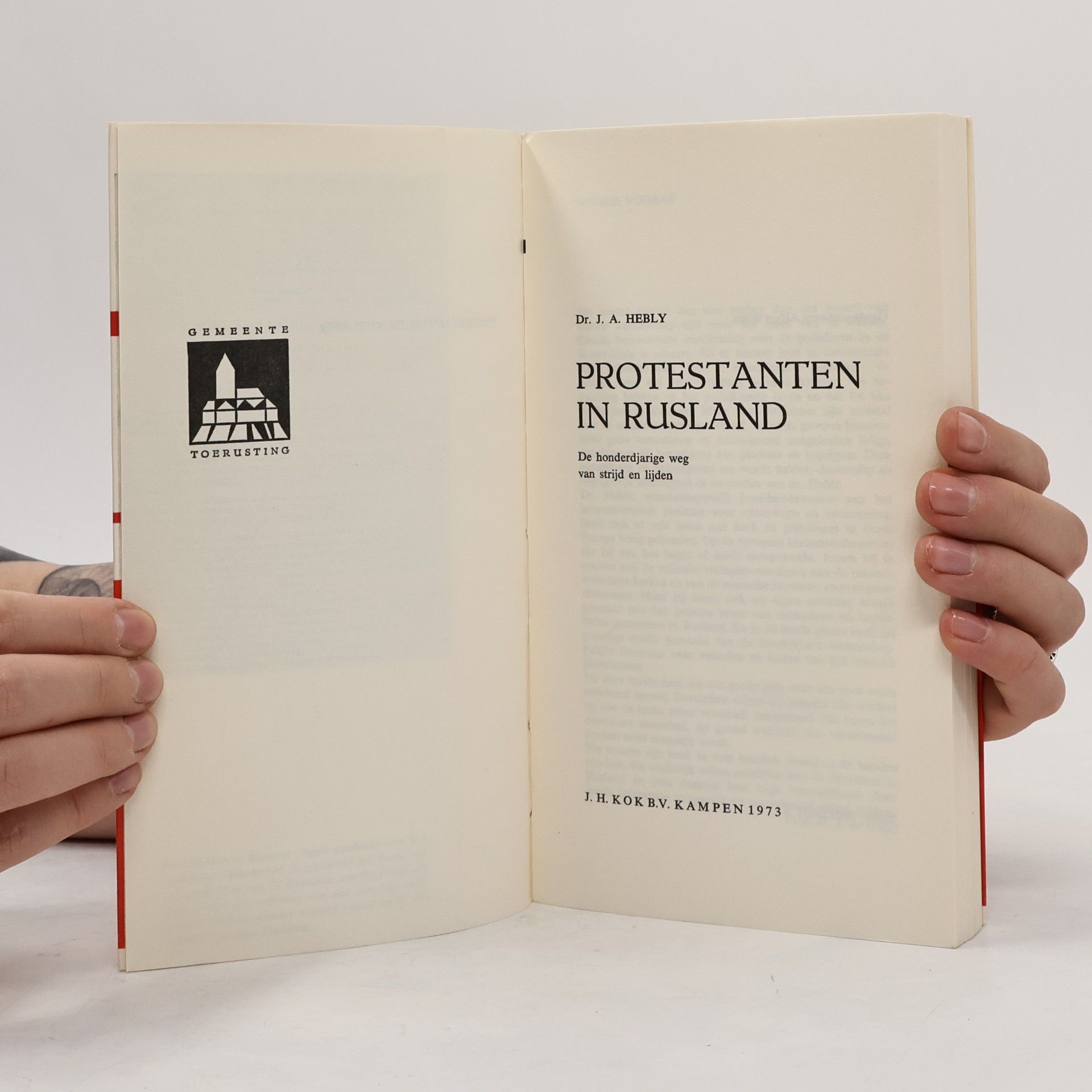J. A. Hebly Protestanten in Rusland