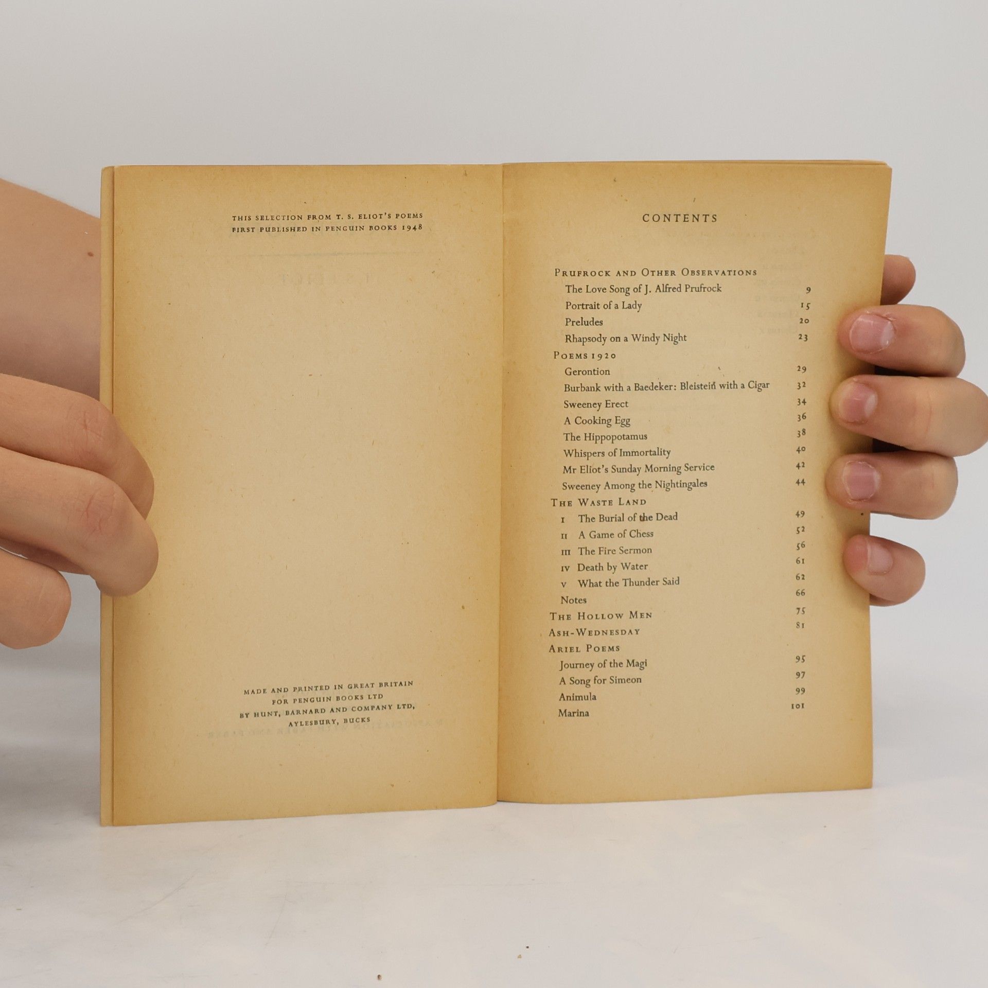 T. S. Eliot Selected Poems