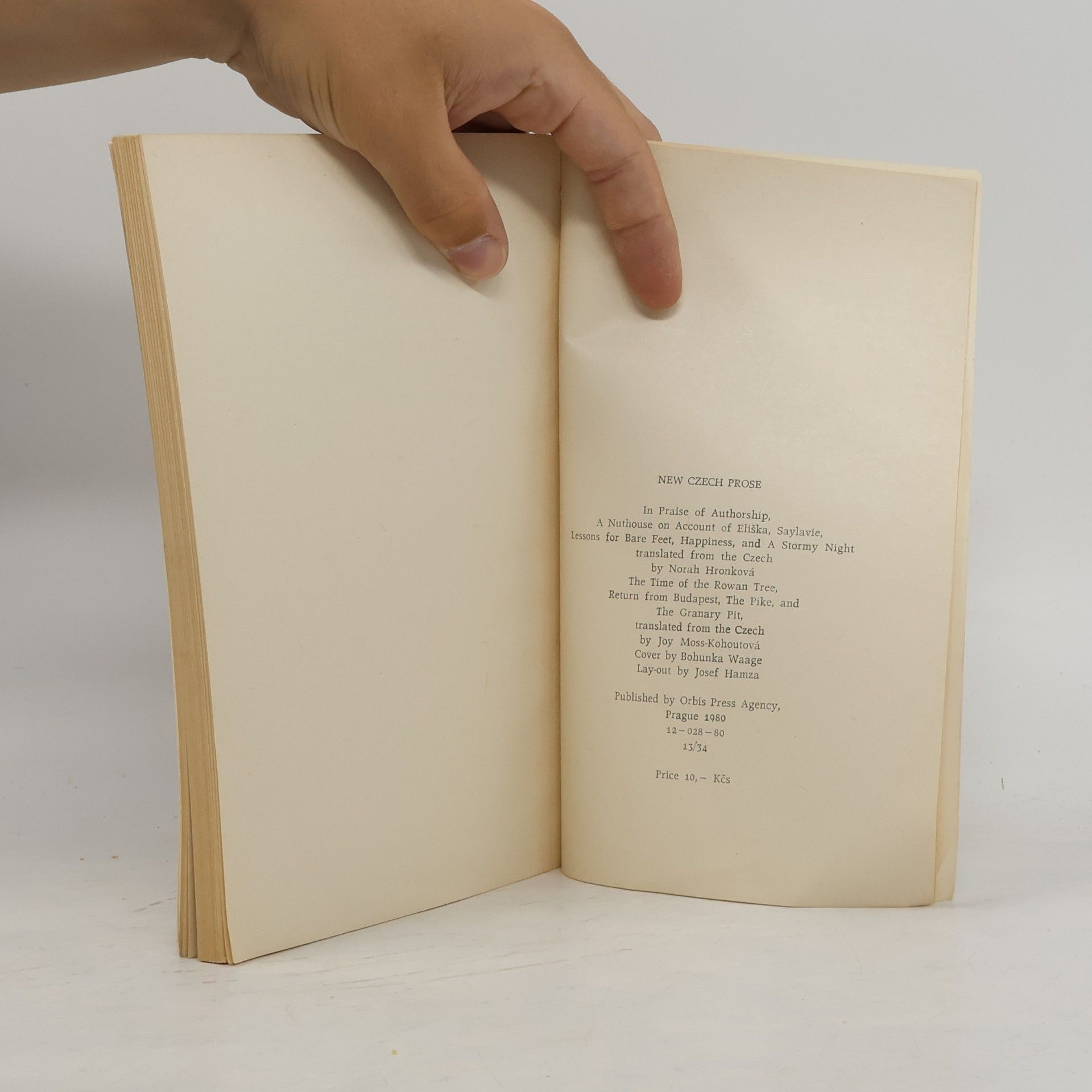 Norah Hronková New Czech Prose
