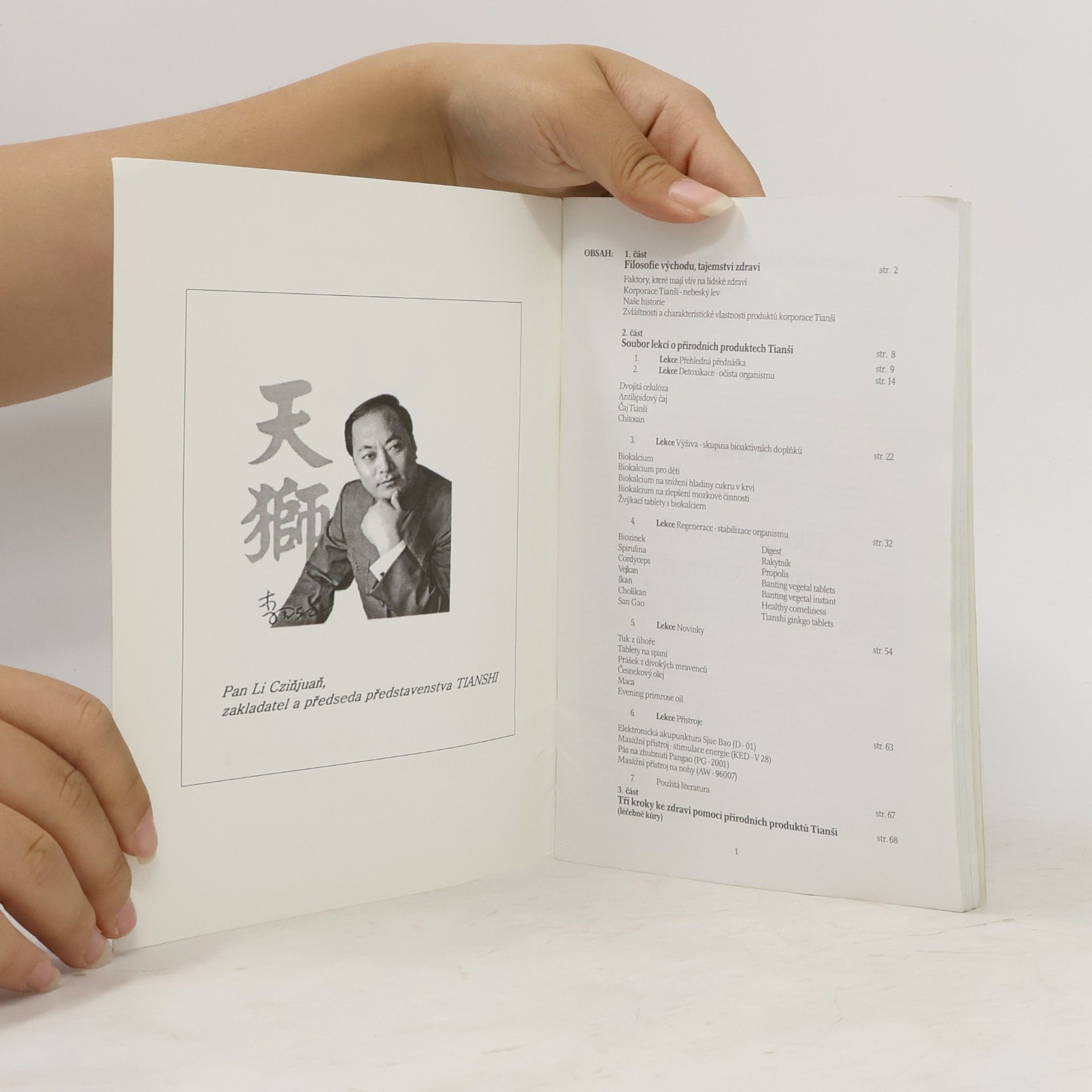 Autorenkollektiv Soubor lekcí o přírodních produktech Tianshi