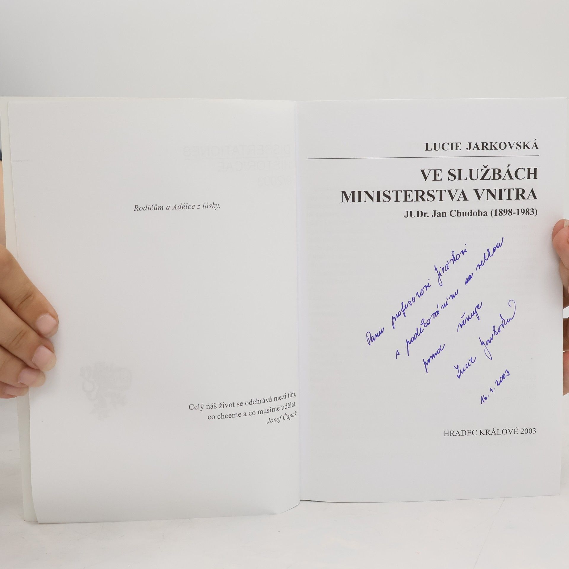 Lucie Jarkovská Ve službách ministerstva vnitra