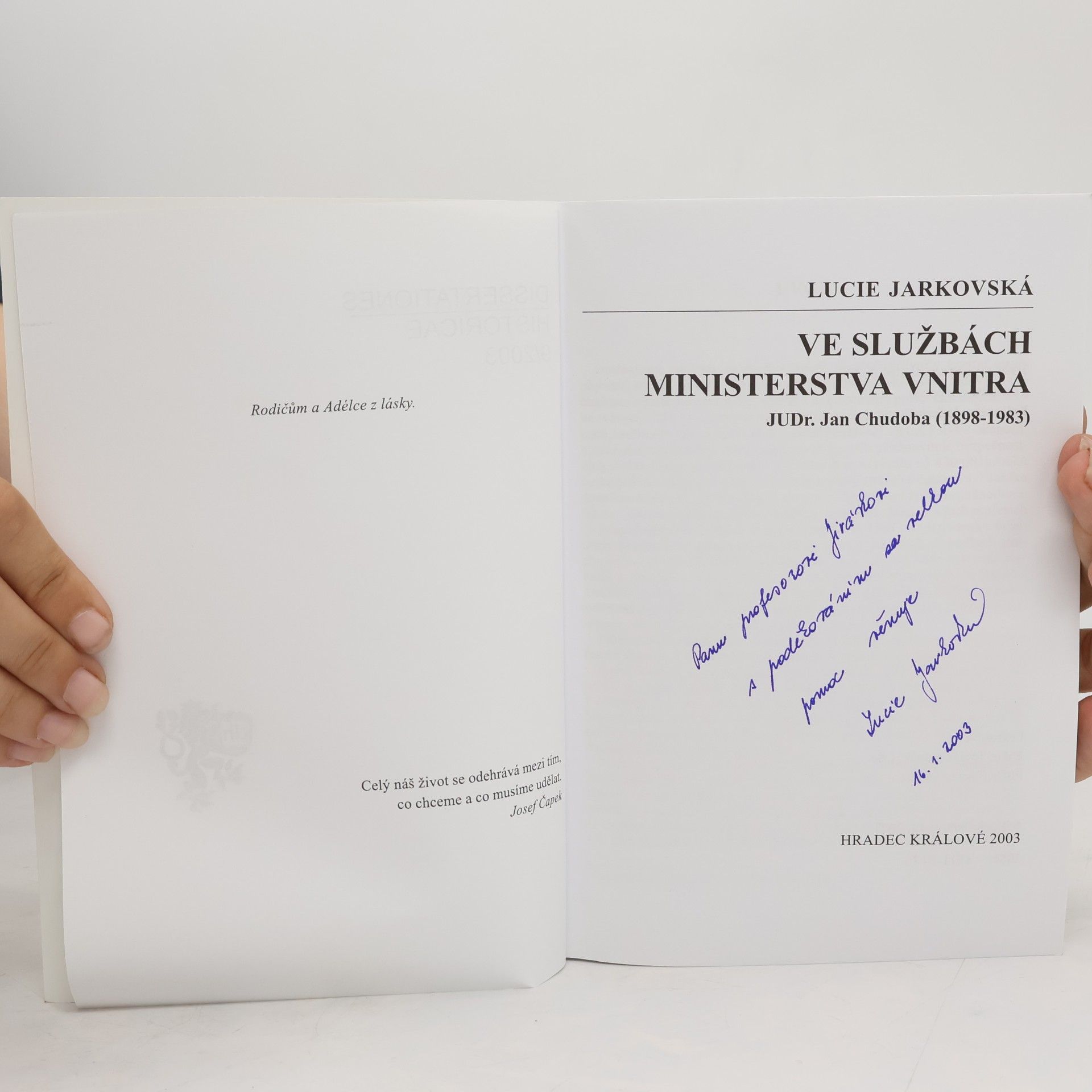 Lucie Jarkovská Ve službách ministerstva vnitra