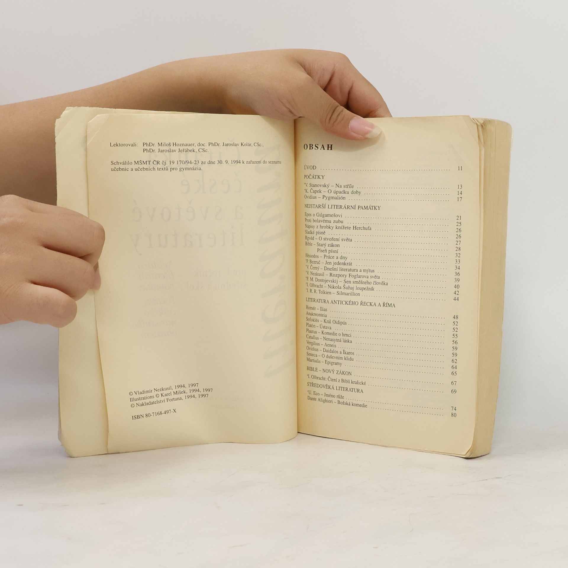 Vladimír Nezkusil Čítanka české a světové literatury pro 1. ročník středních škol
