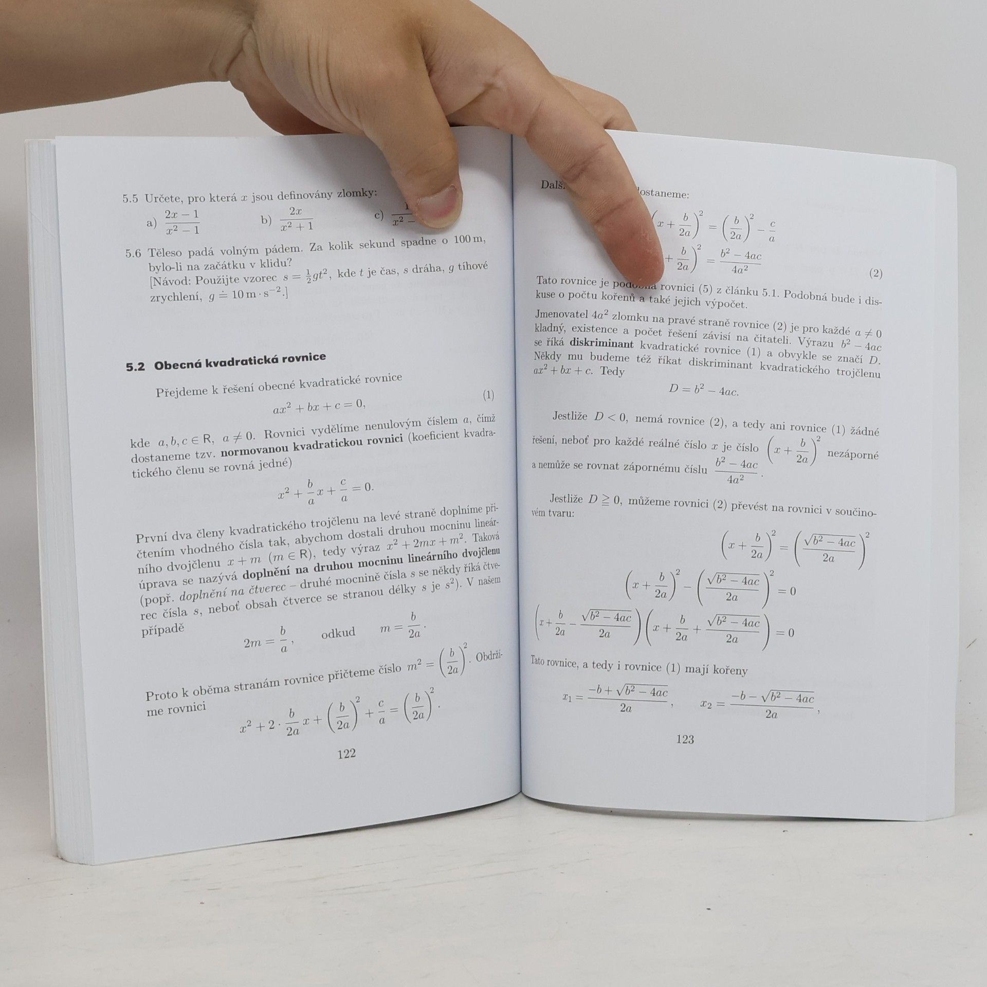 Leo Boček Matematika pro gymnázia. Rovnice a nerovnice