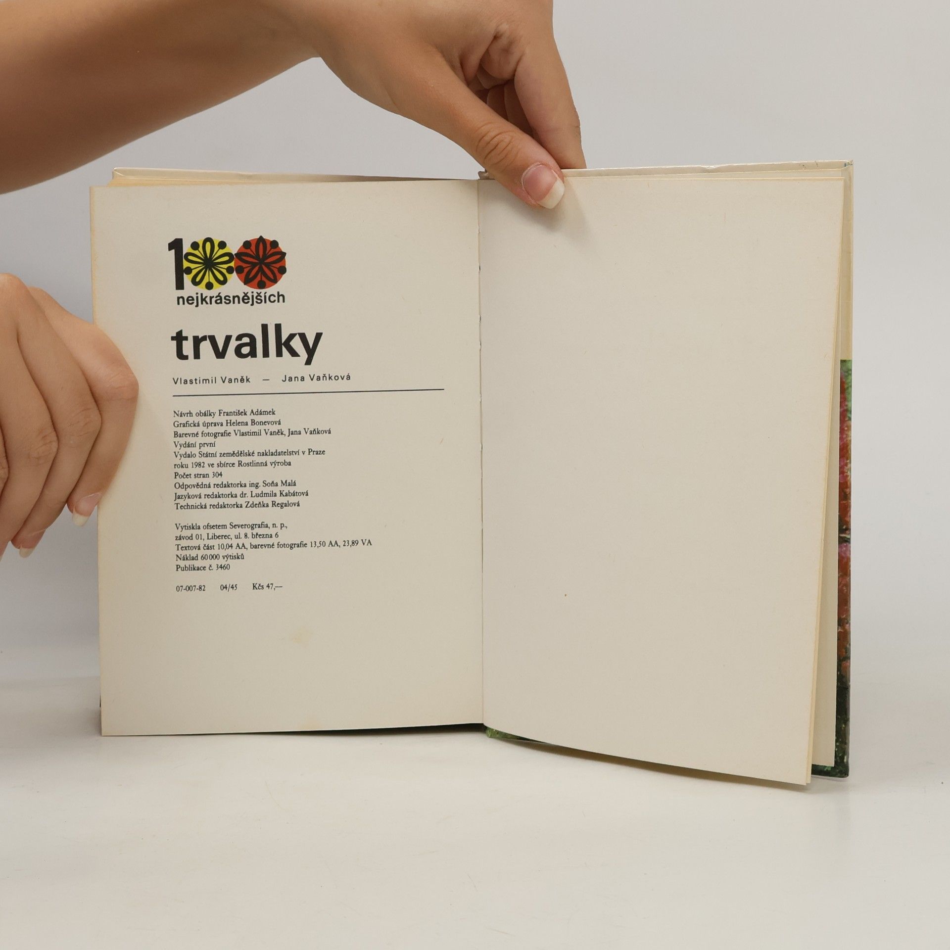 Jana Vaňková 100 nejkrásnějších. Trvalky