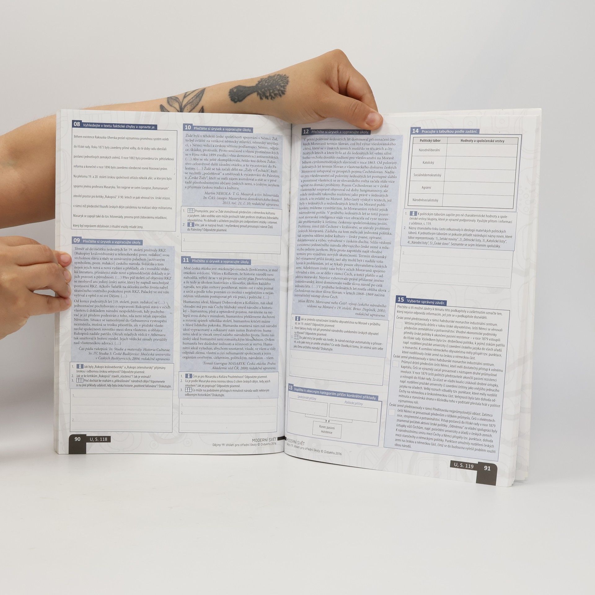 Various authors Dějiny 19. století pro střední školy - pracovní sešit