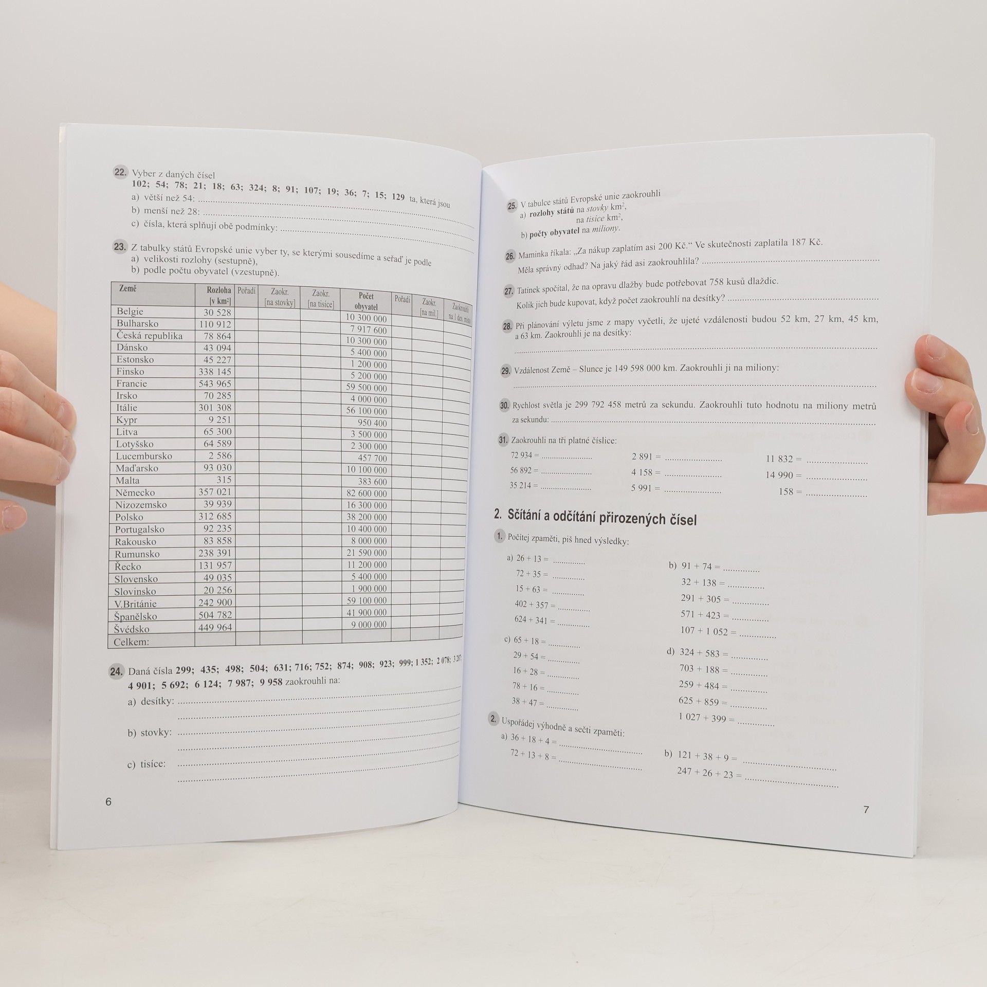 Jitka Boušková Matematika 6 pro základní školy. Aritmetika : pracovní sešit