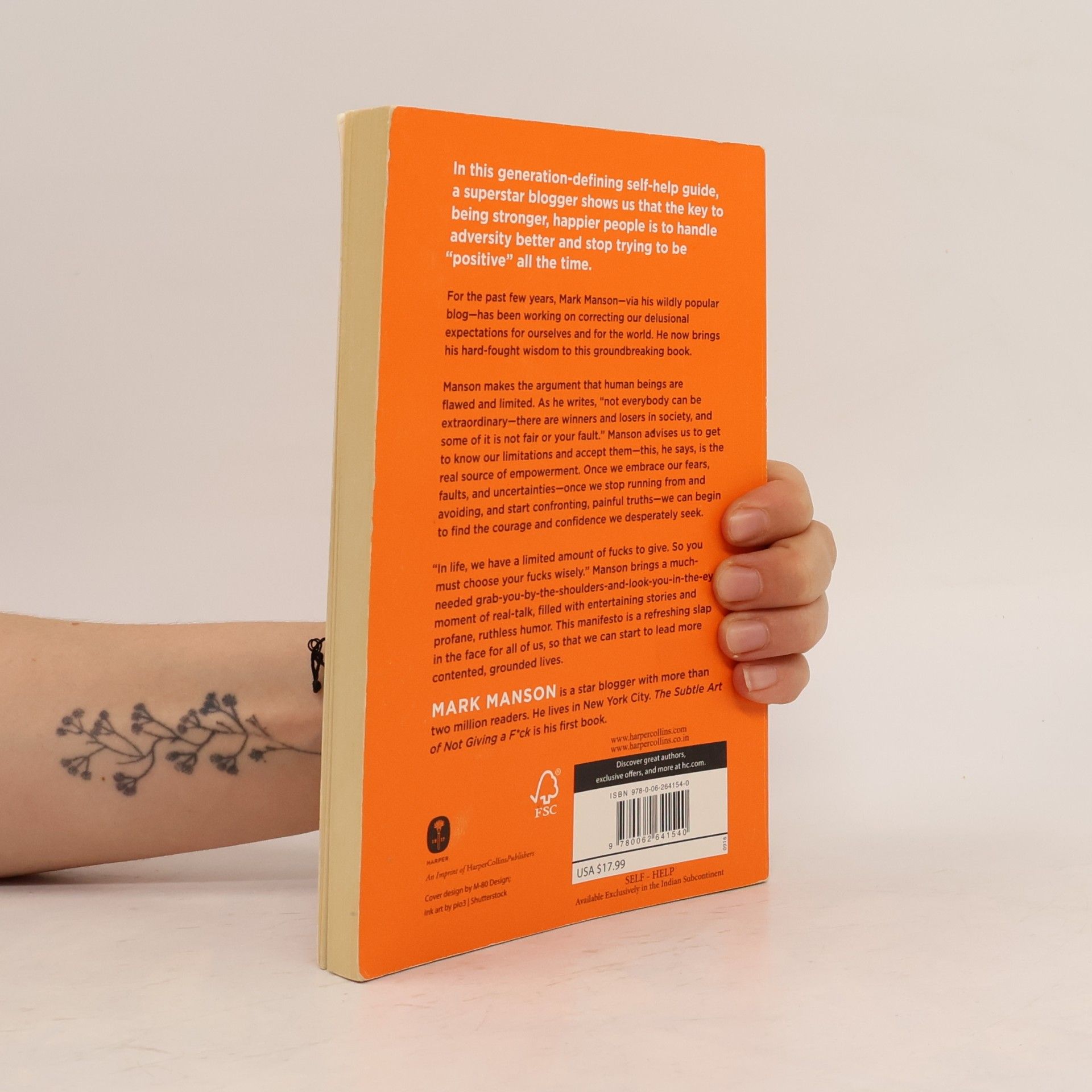Mark Manson The Subtle Art of Not Giving a Fuck