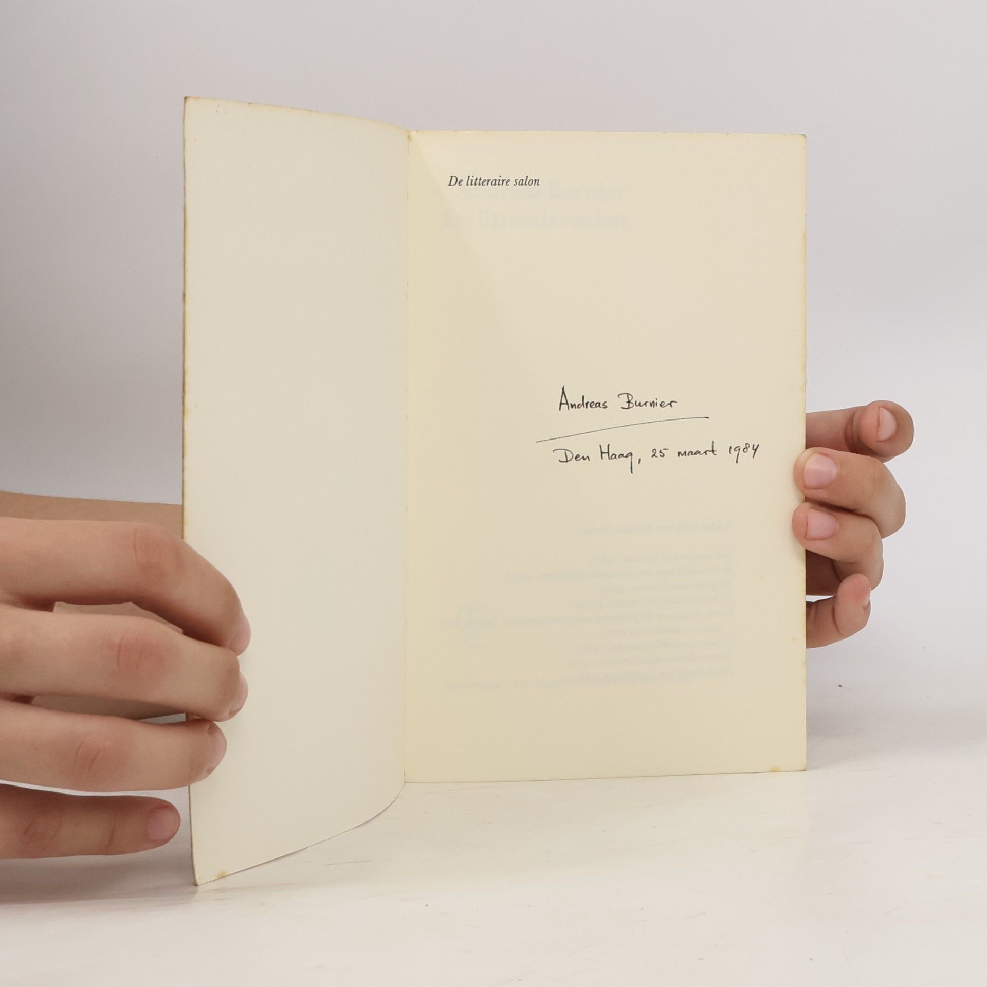 Andreas Burnier De litteraire salon