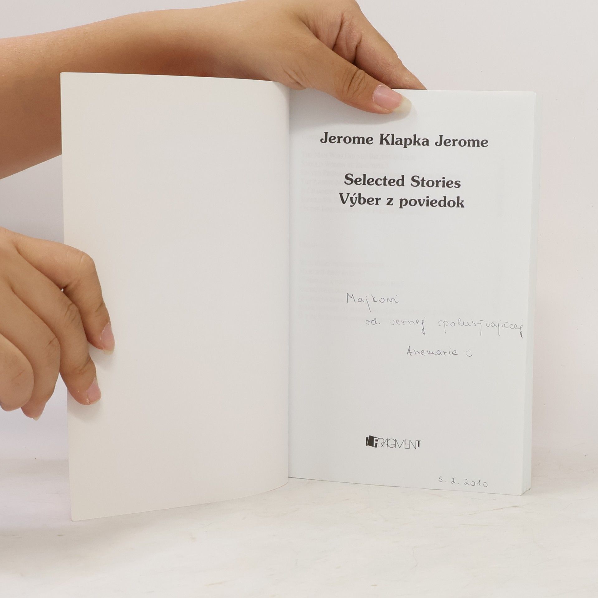 Jerome K. Jerome Selected Stories / Výber z poviedok